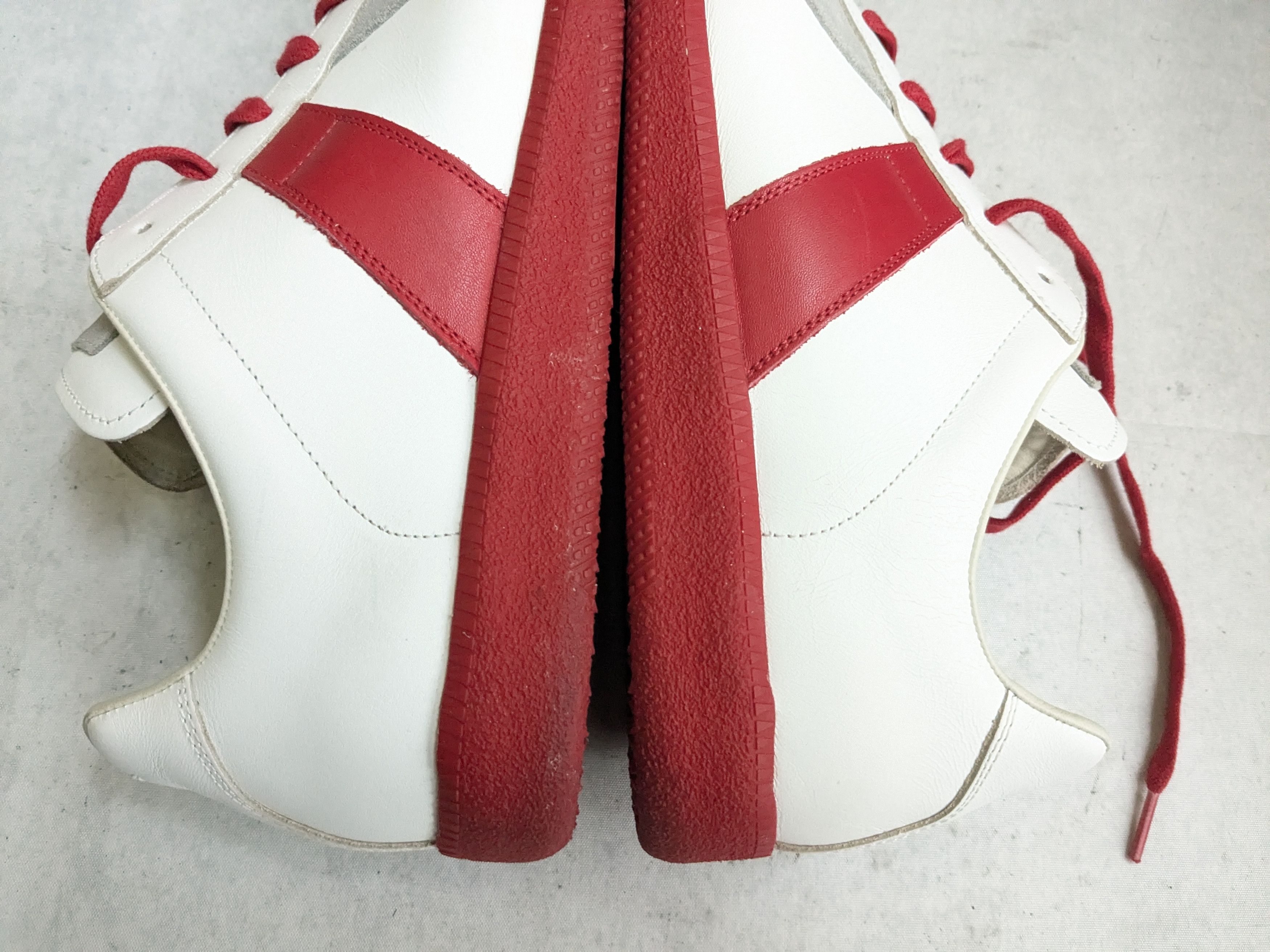 Maison Margiela Maison Margiela Replica GAT White Gray Red 13 46 Low Tops Size US 13 / EU 46 - 10 Thumbnail
