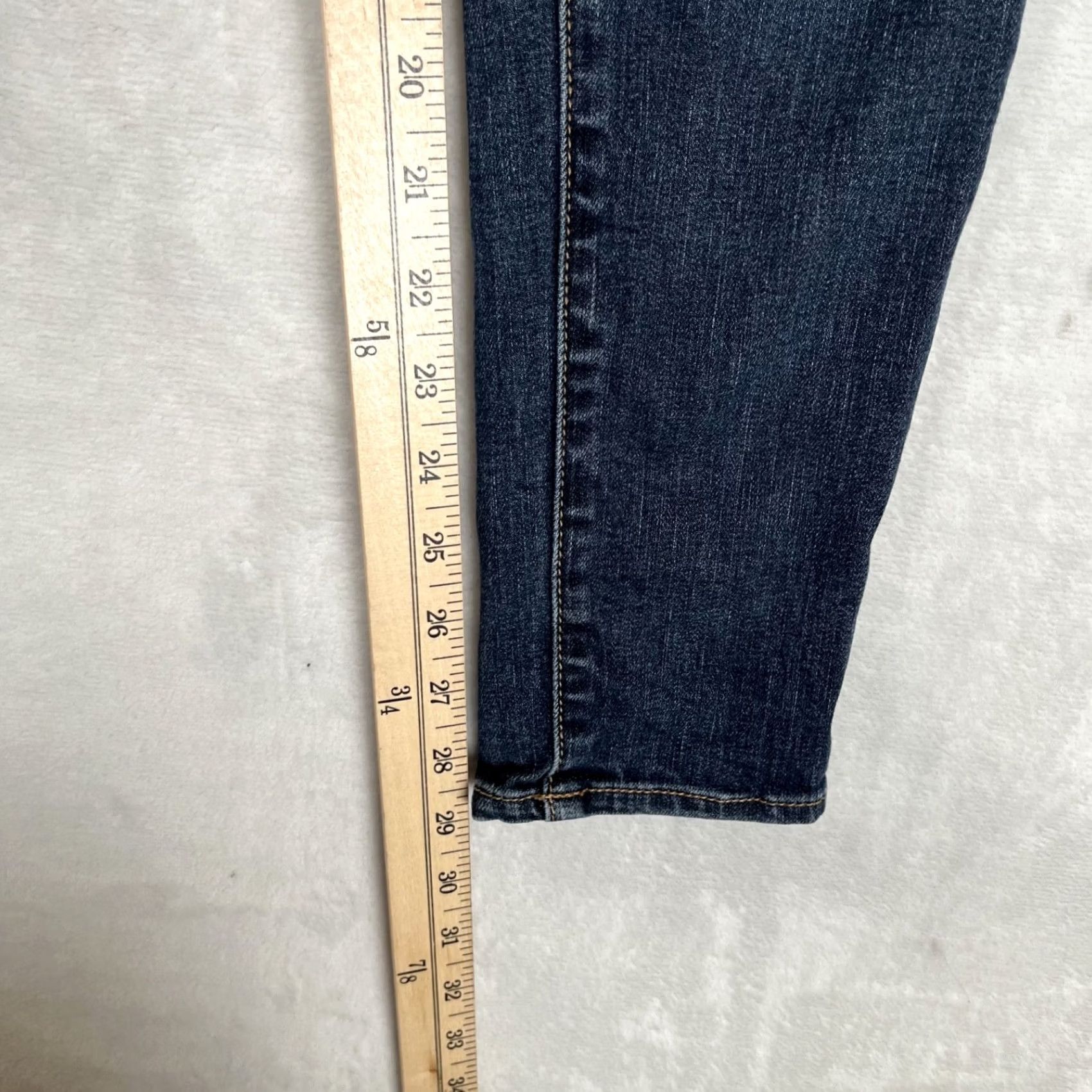 American Eagle Outfitters American Eagle Outfitters Jegging Jeans Women's 4 Regular Dark Blue Denim 5-Pocket Crop Stretch Size 27" / US 4 / IT 40 - 2 Thumbnail
