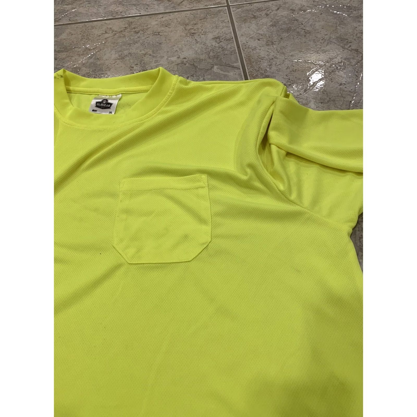 Slowear VINTAGE Glowear Men’s 3XL Hi-Vis Hi-Vis Shirt Long Sleeve Bright Lime Glowear Shirt Mens 3XL Hi-Vis Shirt Size US XXL / EU 58 / 5 - 4 Thumbnail