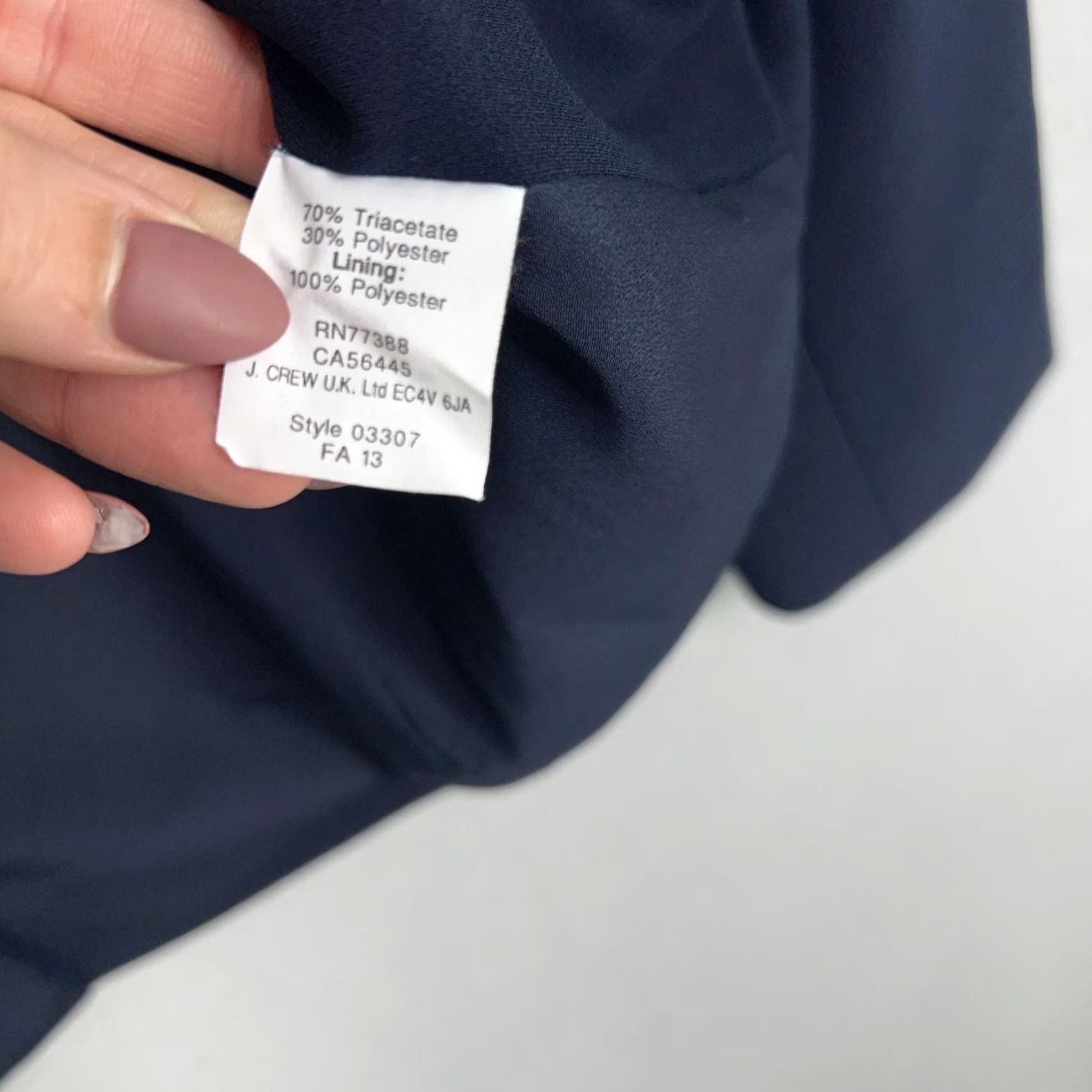 J.Crew J.CREW Collection Blazer Womens 2 Navy Blue Suit Jacket Office Minimal Capsule Jacket/Coat Blazer Size XS / US 0-2 / IT 36-38 - 5 Thumbnail