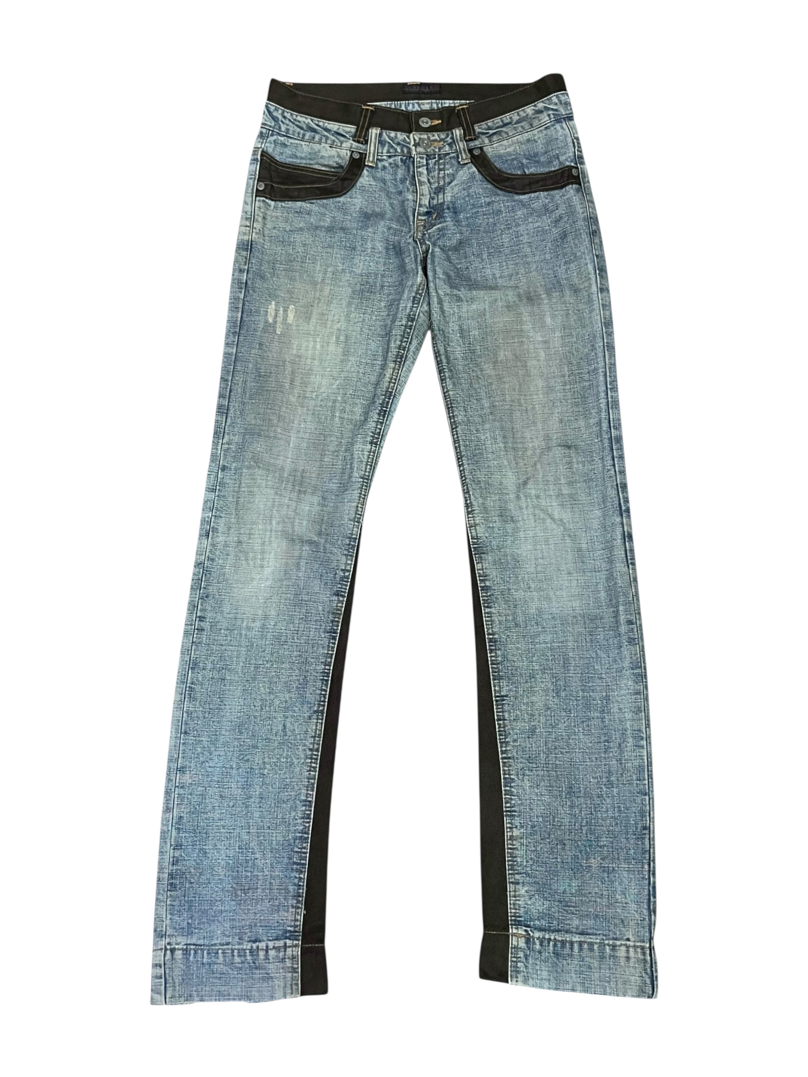 Morgan Homme Vintage Morgan Homme Japan Hybrid Mudwash Double Waist Jeans Size US 30 / EU 46 - 2 Thumbnail
