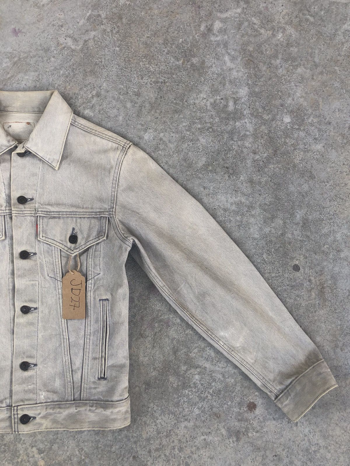 Levi's Vintage 80’s Levi’s Denim Jacket Distressed Denim Size US S / EU 44-46 / 1 - 5 Thumbnail