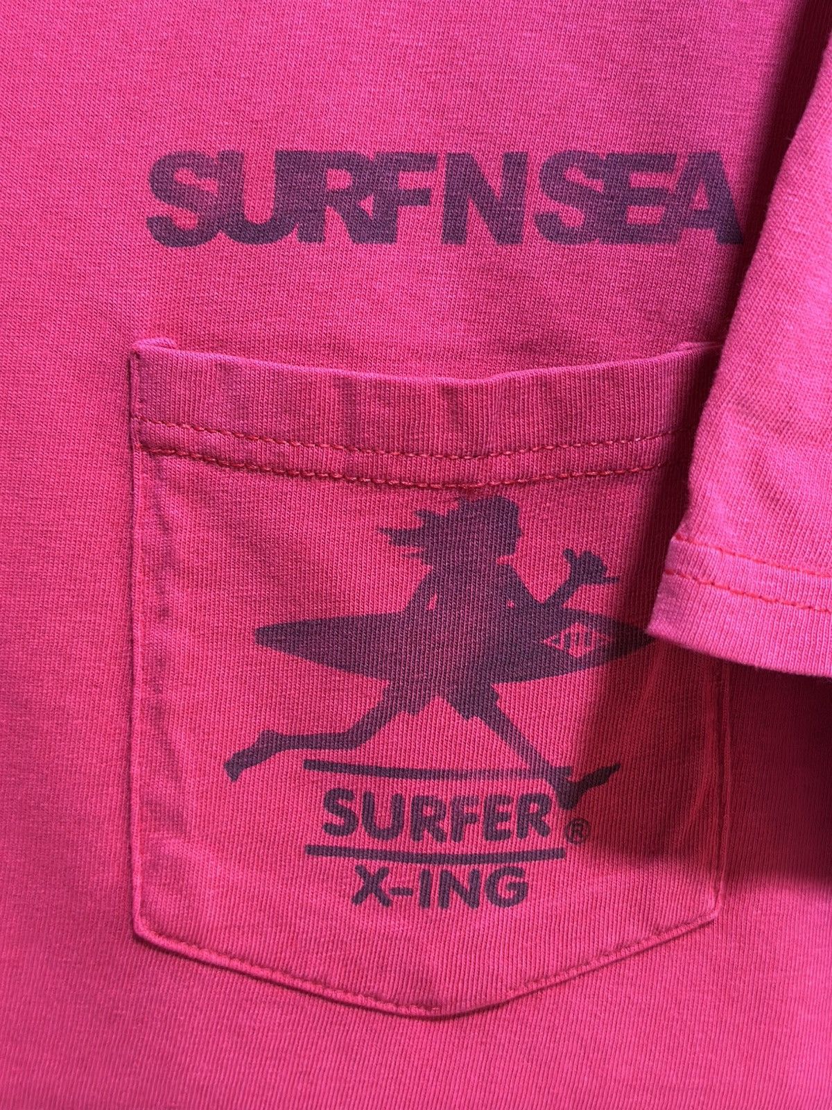 Vintage Vintage Surf N Sea Suffer X-Ing Pocket Tee Sun Faded Tee Size US L / EU 52-54 / 3 - 3 Thumbnail