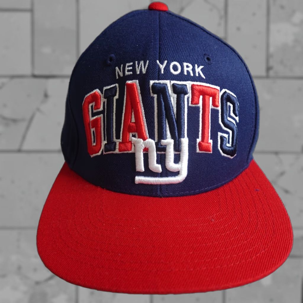 Mitchell & Ness Mitchell & Ness New York Giants Hat Snapback Blue Red Embroidered 2012 One Size Men Sports Adjustable Size ONE SIZE - 1 Thumbnail