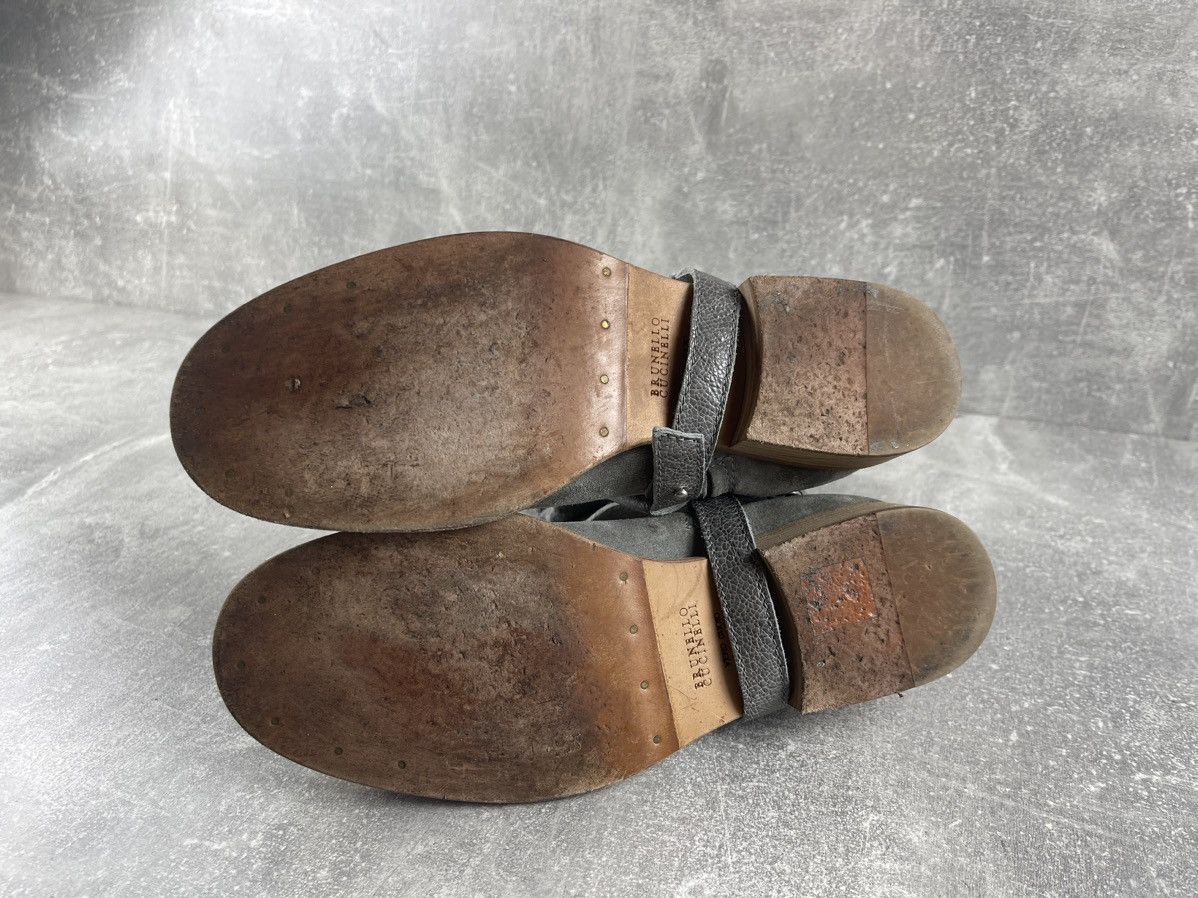 Brunello Cucinelli Brunello Cucinelli Tall Riding Archive Suede Riding Boots Size US 7 / IT 37 - 9 Thumbnail