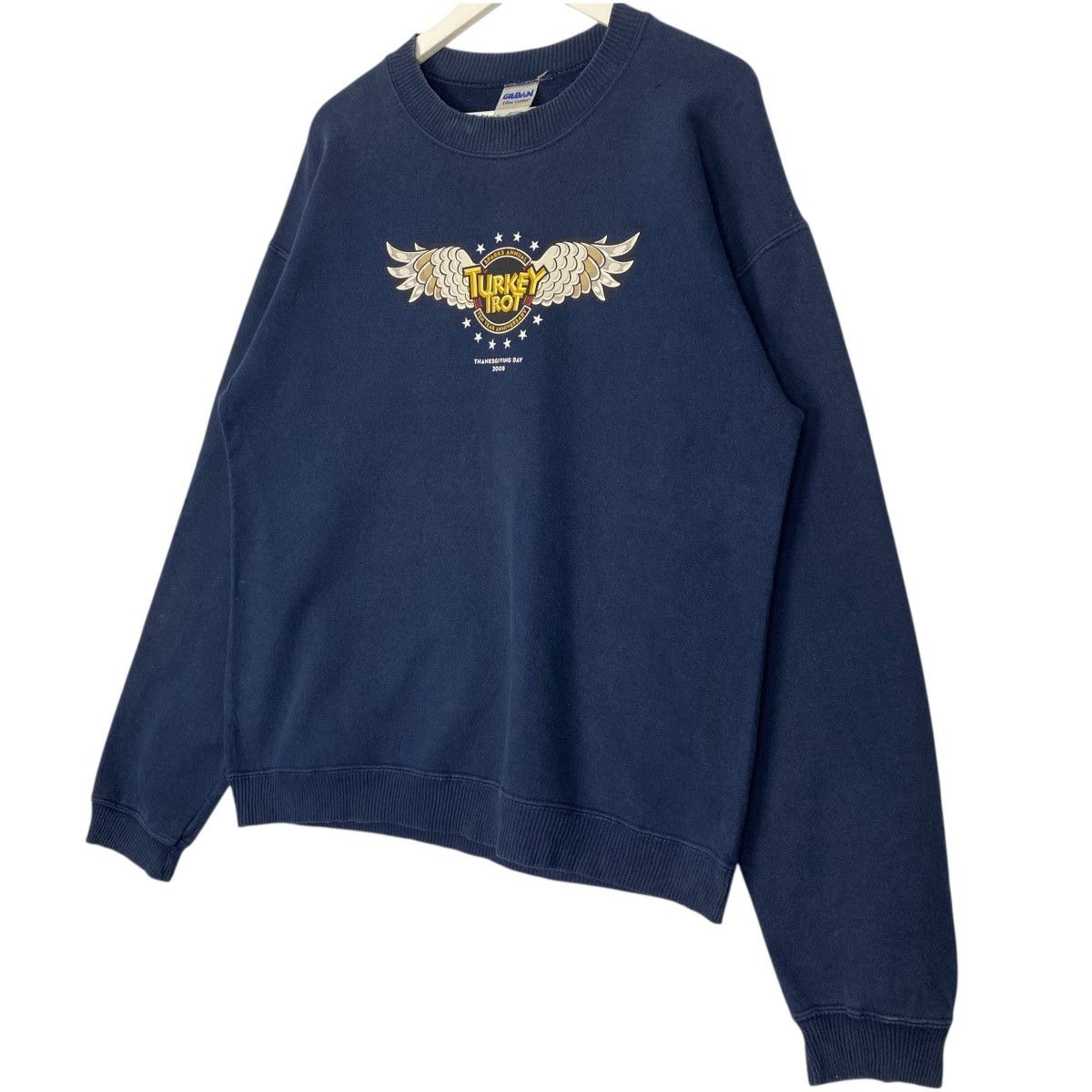 Vintage Vintage Turkey Trot Sweatshirt Crewneck Blue Size M Size US M / EU 48-50 / 2 - 2 Thumbnail