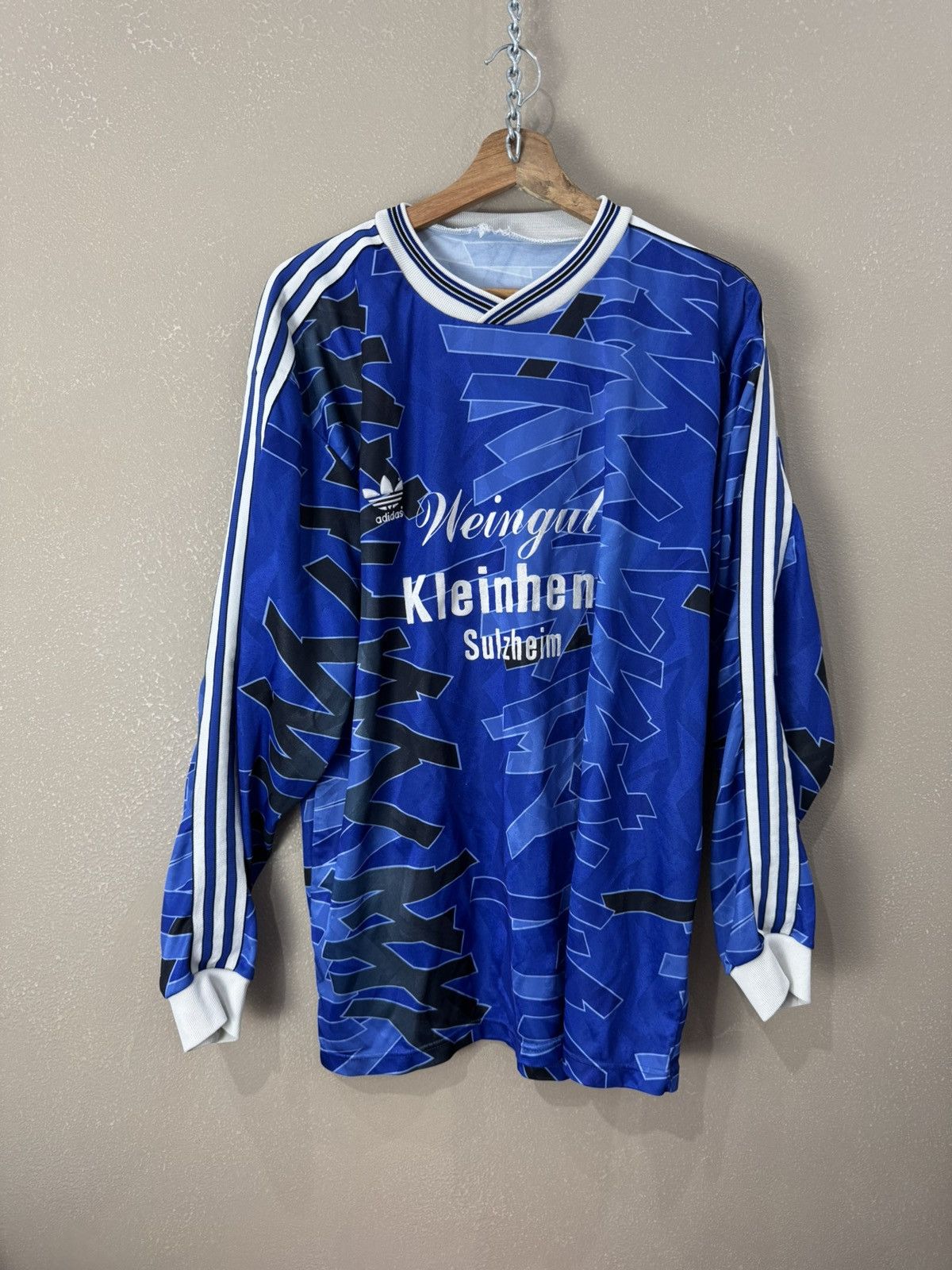 Adidas Vintage Adidas 90s Soccer jersey football template Size US XL / EU 56 / 4 - 1 Thumbnail
