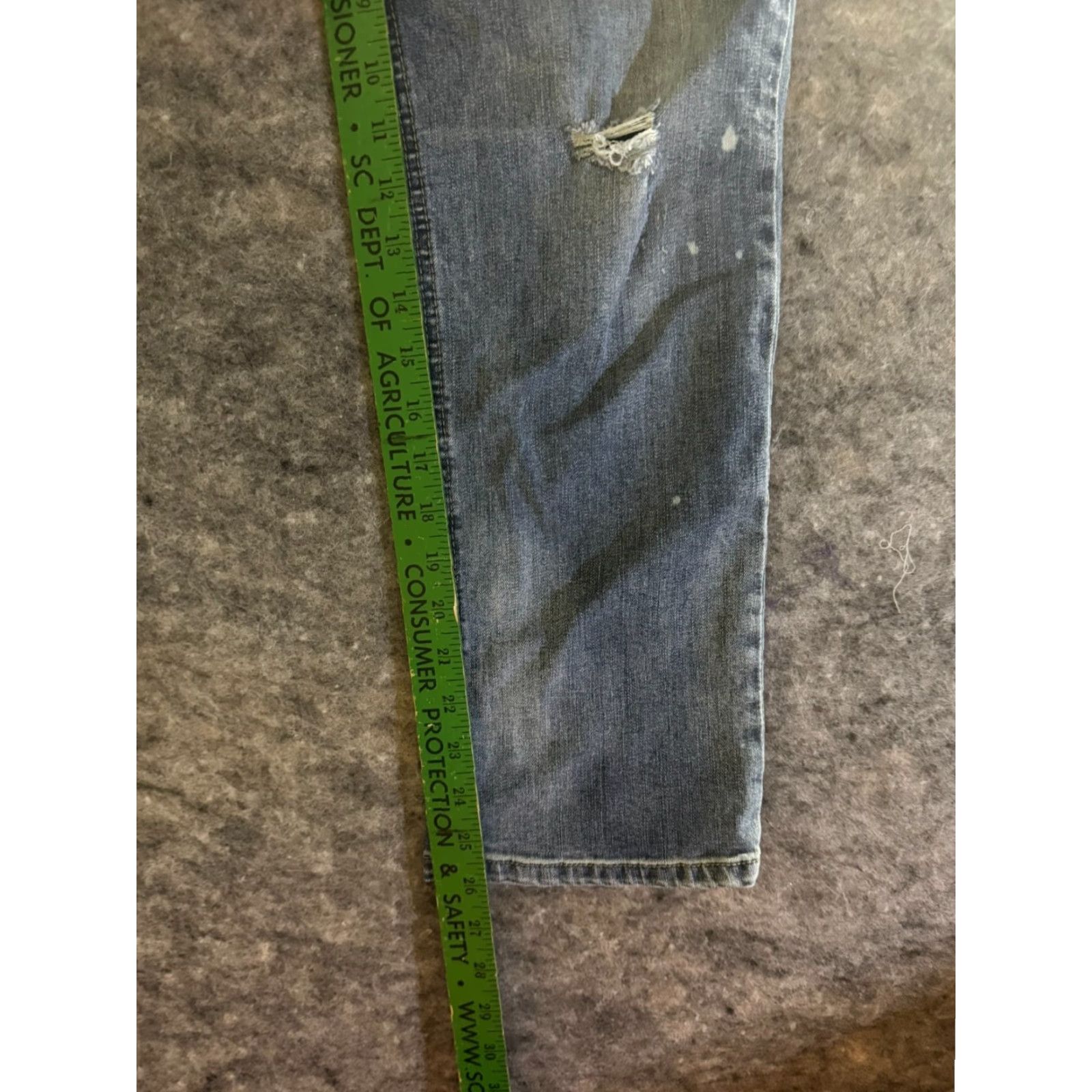 Vintage DEMOCRACY Women's Jeans DISTRESSED Blue Flex ellent SIZE 8 Size 30" / US 8 / IT 44 - 4 Thumbnail