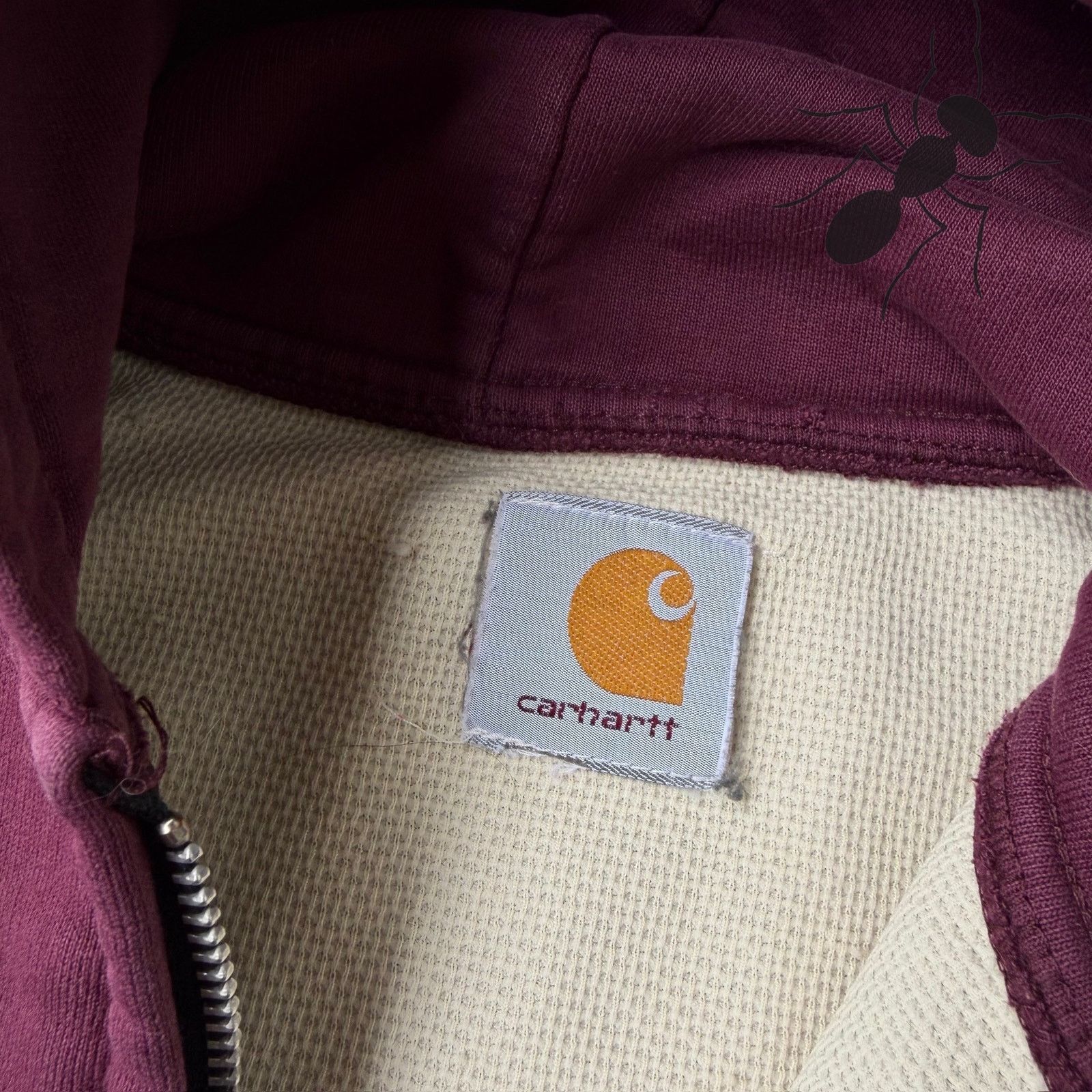Carhartt × Vintage Carhartt burgundy hoodie work wear sweatshirt Size US S / EU 44-46 / 1 - 6 Thumbnail