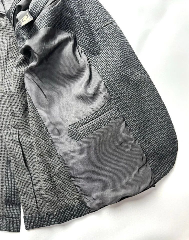 Corneliani Corneliani ID Tweed Blazer Dark Gray Slim Fit – Size 52R Size 52L - 16 Thumbnail