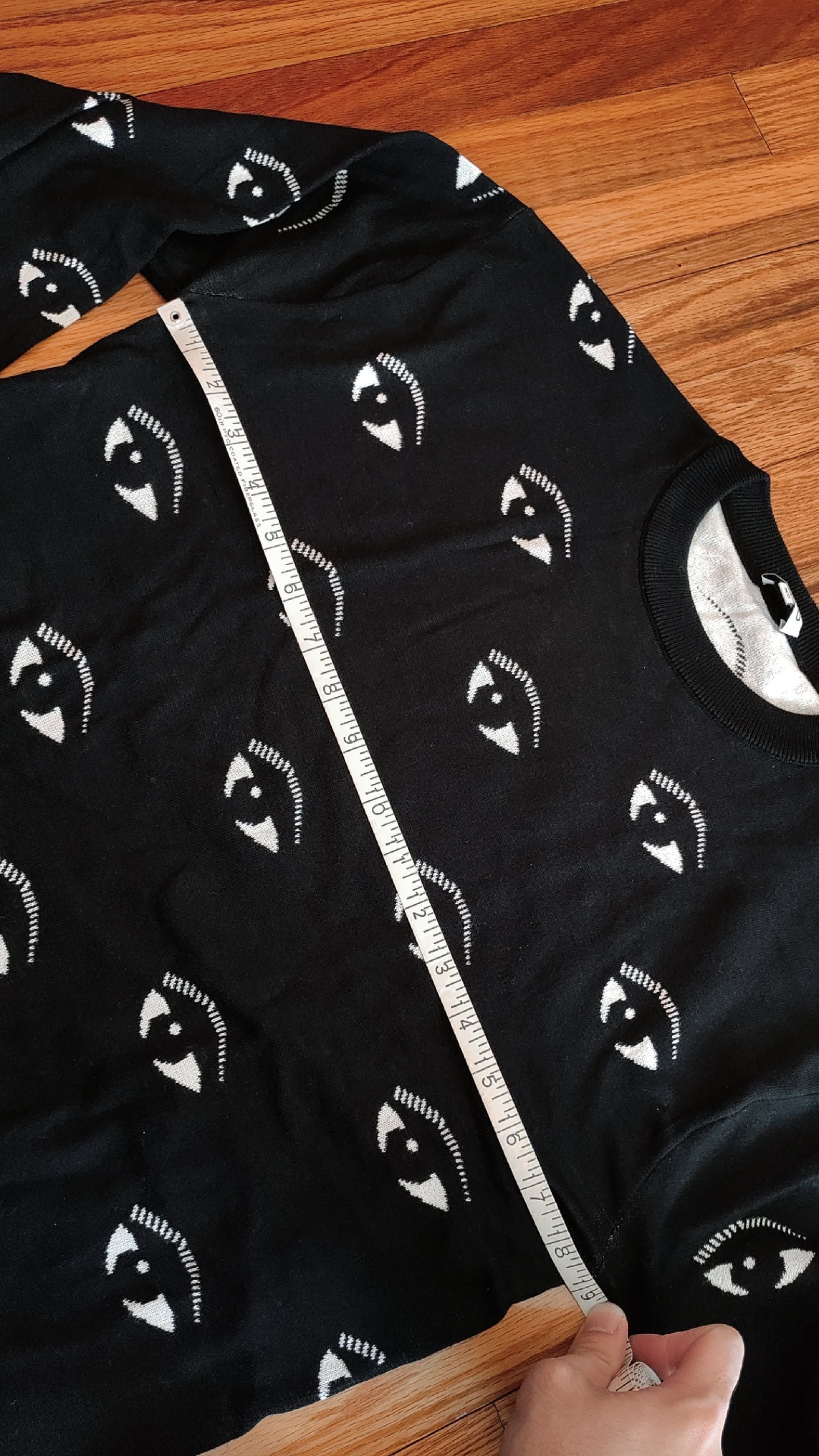 Kenzo Kenzo Black All Over Eye Cotton Knit Sweatshirt XS Size US XS / EU 42 / 0 - 4 Thumbnail