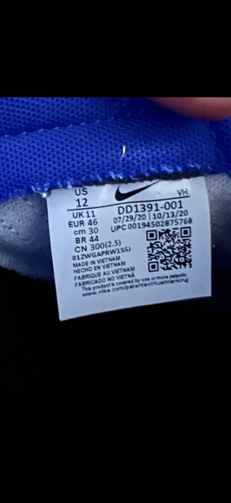 Nike Nike Dunk Low Cobalt Blue Size US 12 / EU 45 - 7 Thumbnail
