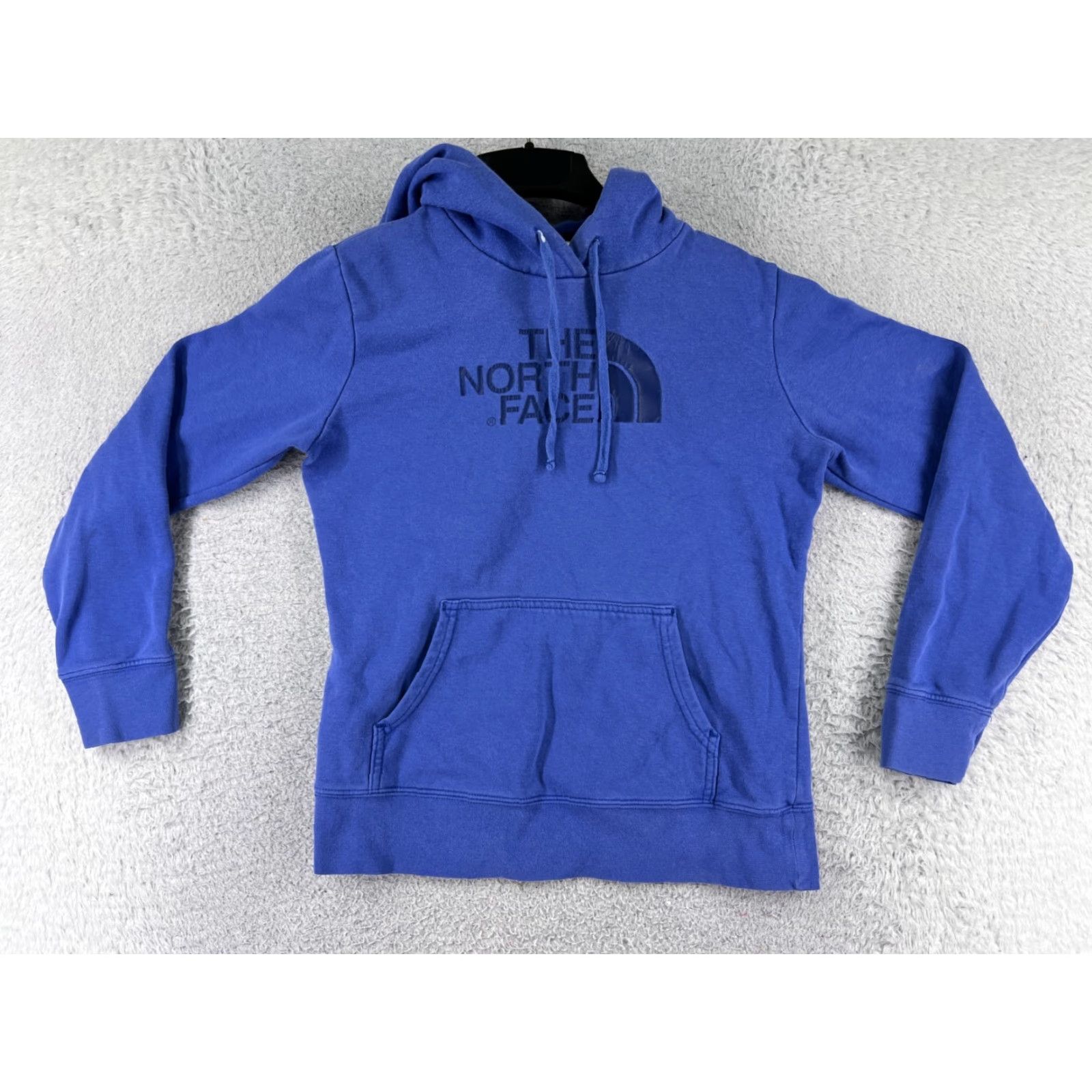 The North Face VINTAGE The North Face Hoodie Womens S Purple Logo Cotton Blend Hooded Pullover Female Regular Fit Size S / US 4 / IT 40 - 2 Thumbnail