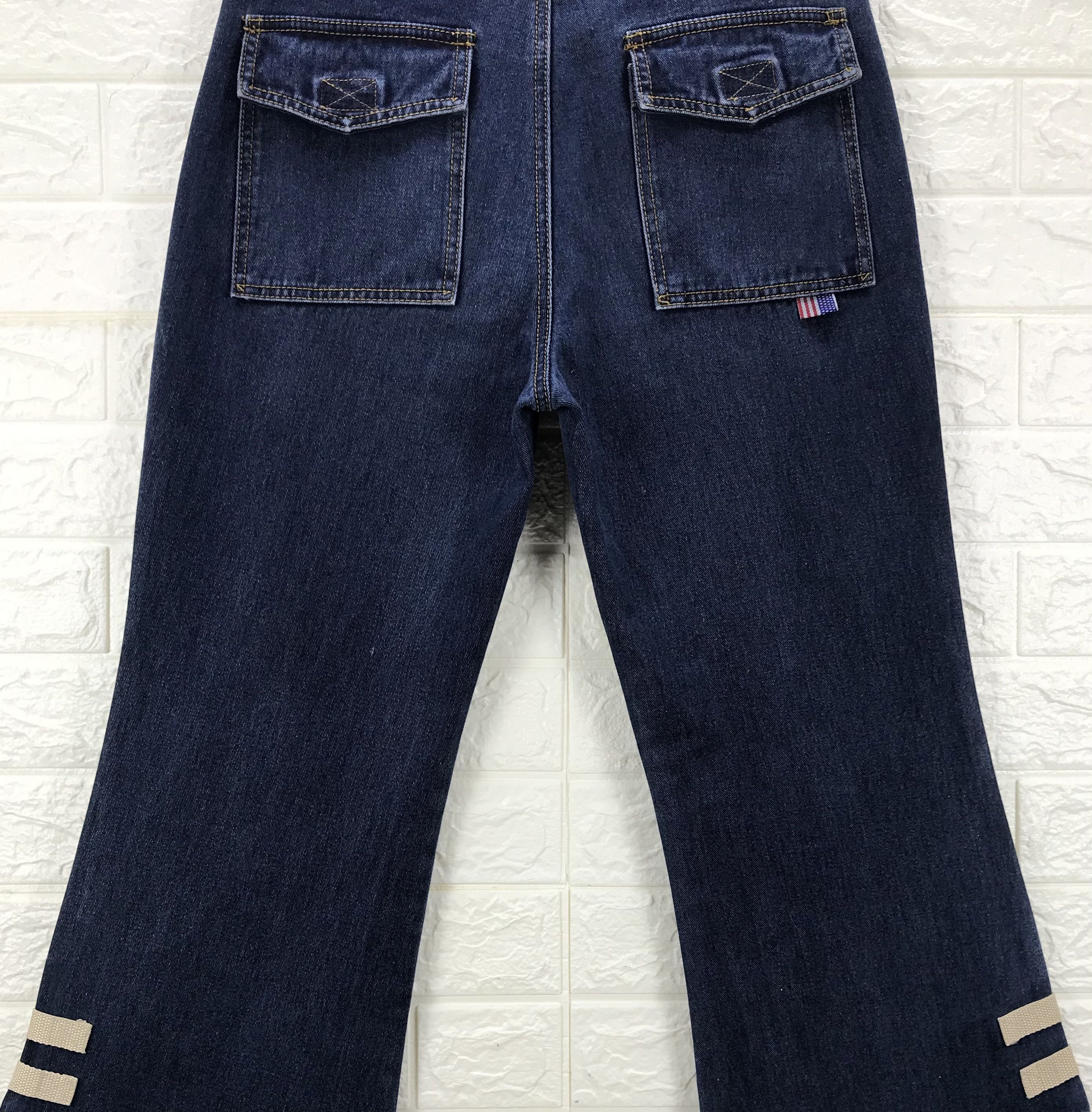Japanese Brand Vintage Union Made Flare Jeans Bell Bottom Denim Size 30" / US 8 / IT 44 - 7 Thumbnail