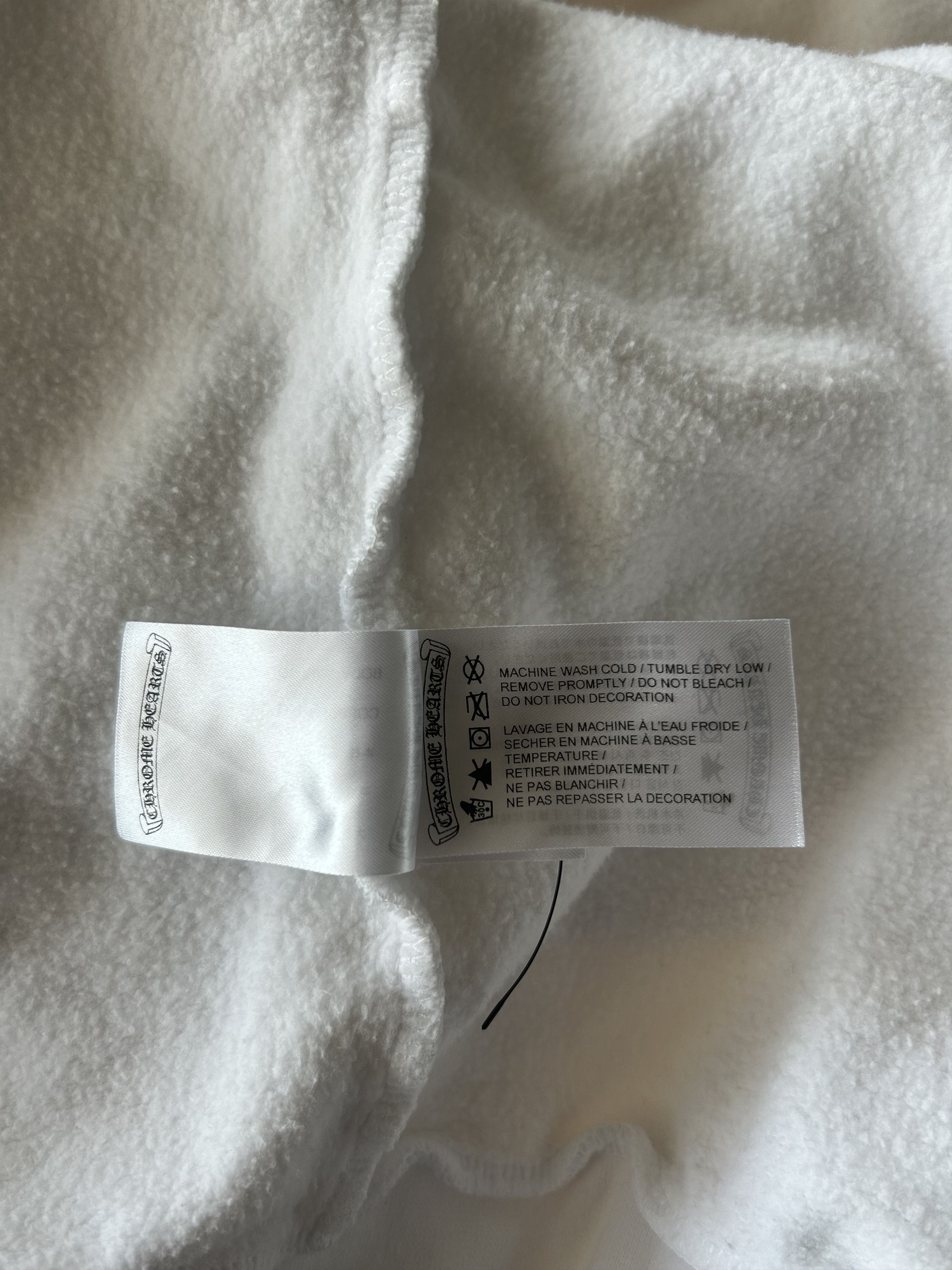 Chrome Hearts Chrome Hearts White & Black Script Logo Zip Up Hoodie Size US XXL / EU 58 / 5 - 5 Thumbnail