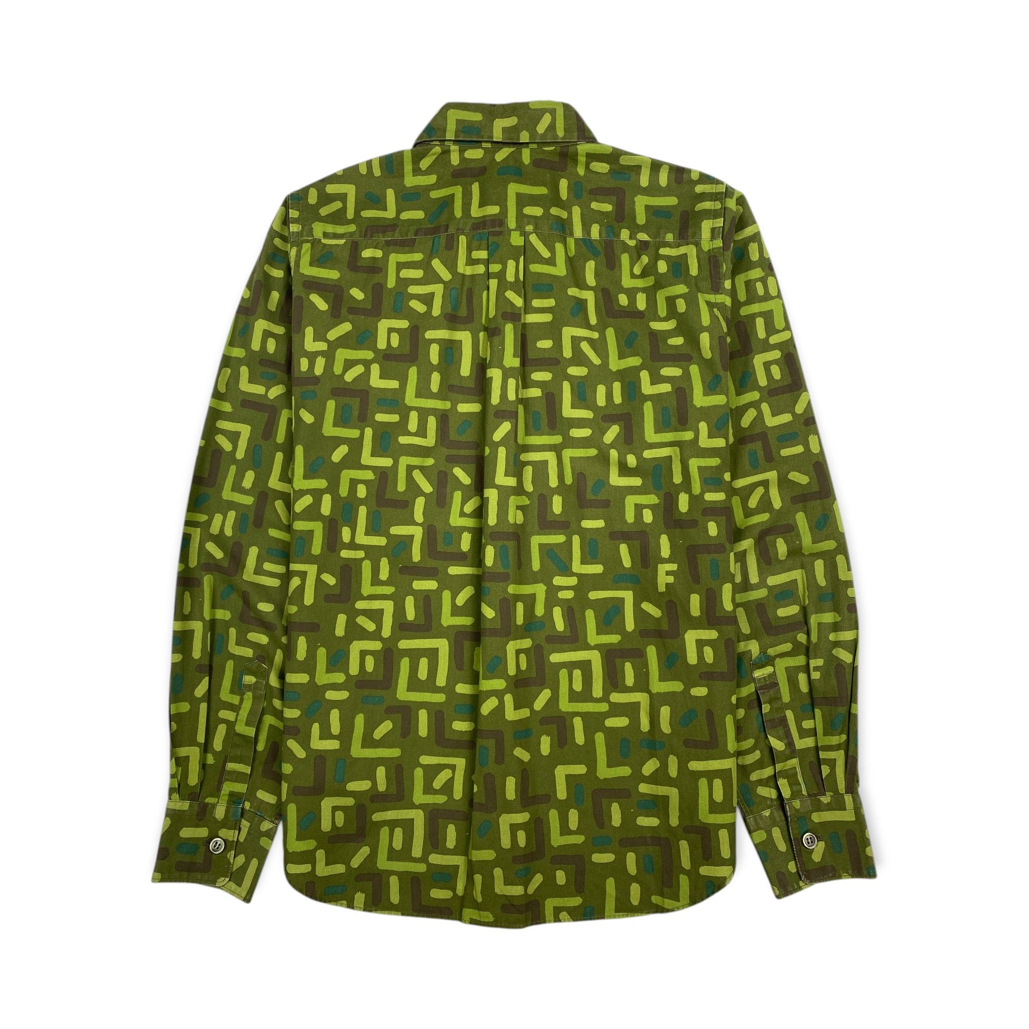 Comme des Garcons Black AD2014 Geometric Print Long Sleeves Shirt Size US XS / EU 42 / 0 - 2 Thumbnail