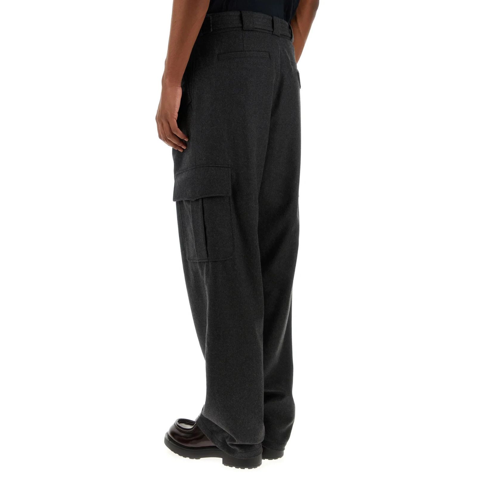 Prada PRADA Graphite Wool Cargo Pants New & Authentic (Men's size: Size US 32 / EU 48 - 4 Thumbnail