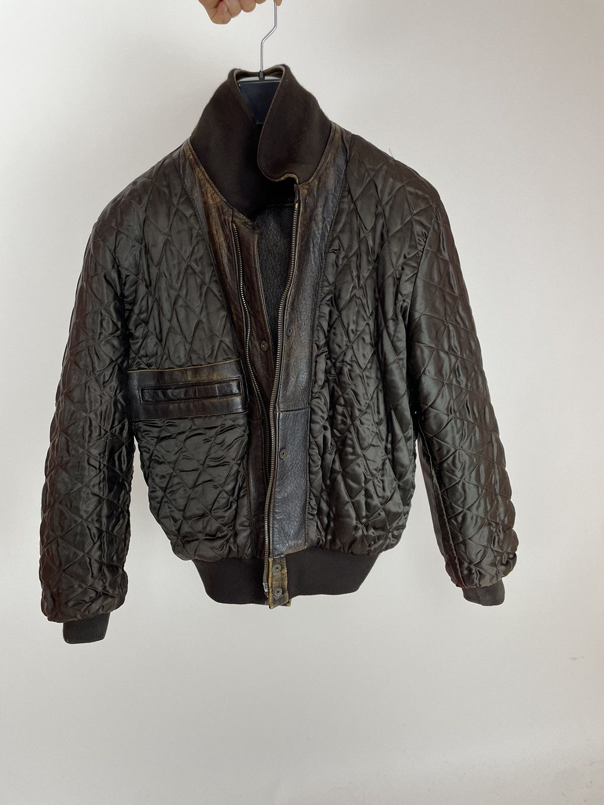 Chevignon CHEVIGNON Leather Jacket Vintage avant garde grange 90s Size US M / EU 48-50 / 2 - 20 Thumbnail