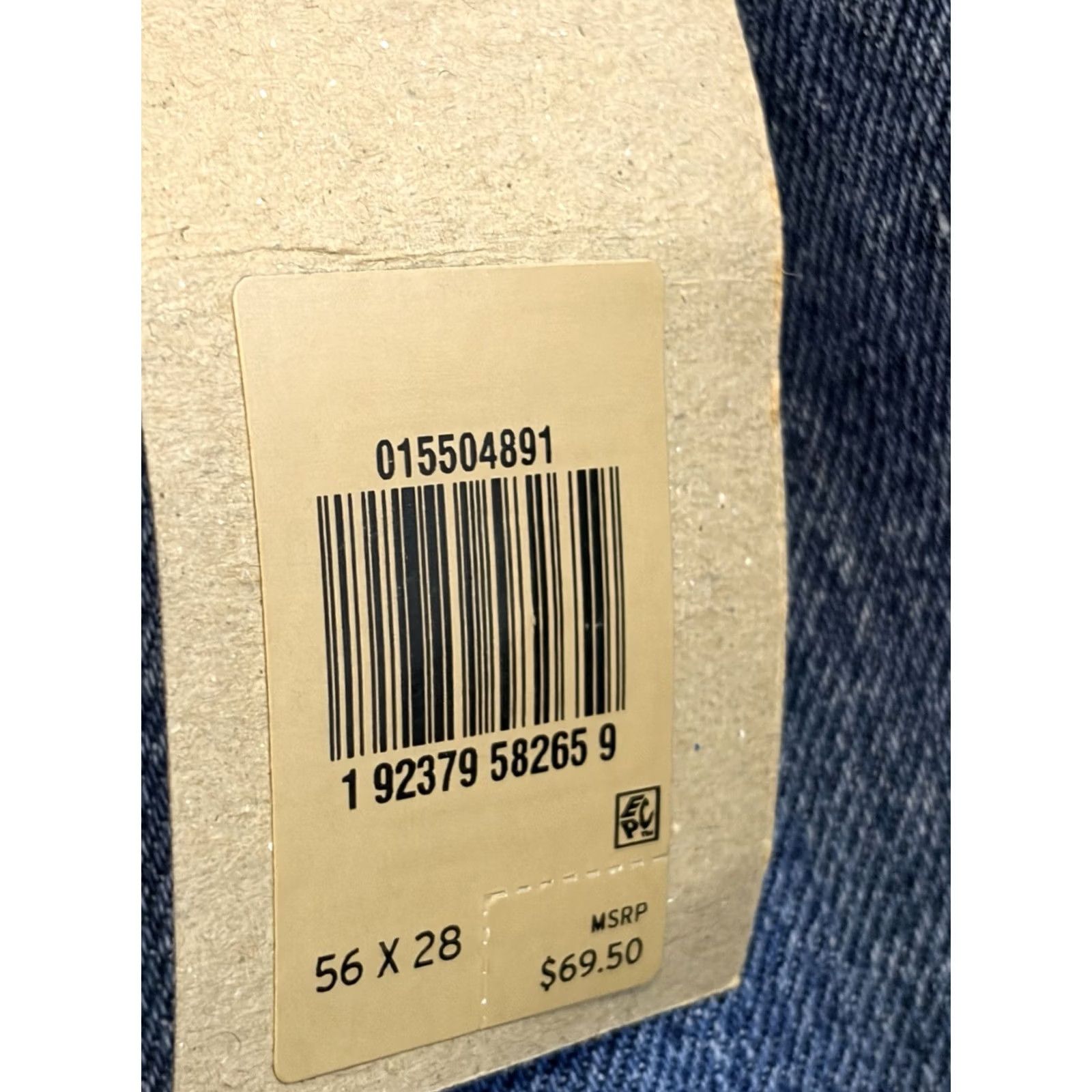 Levi's NWT Levi's 550 Relaxed Fit Jeans Straight Denim Blue 56x28 Mens Big & Tall 5-Pocket Zip Zipper Logo High Rise Cotton Medium Wash Size US 40 / EU 56 - 4 Thumbnail