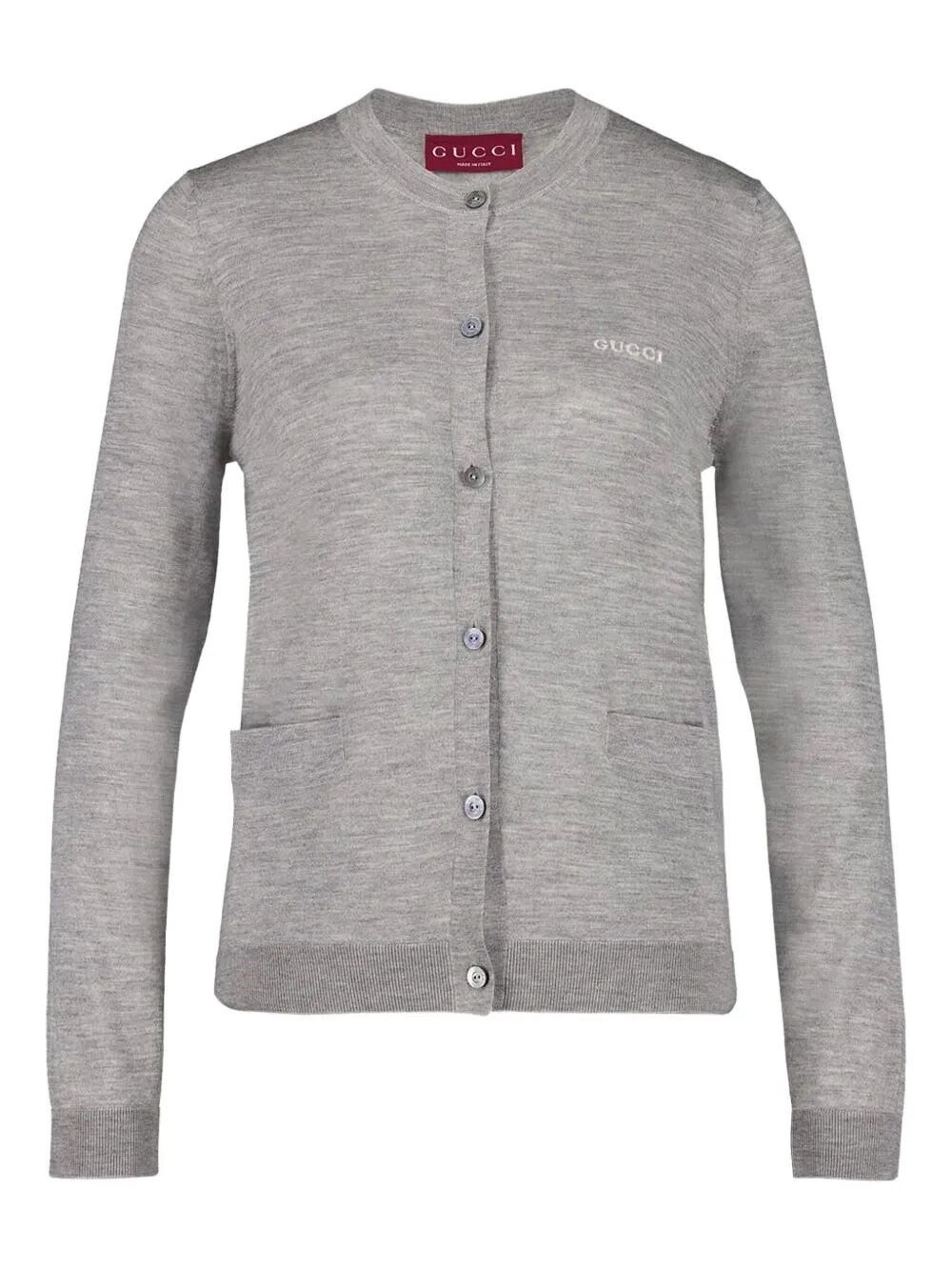 Gucci Long Sleeve Crew-Neck Cardigan Size L / US 10 / IT 46 - 1 Thumbnail