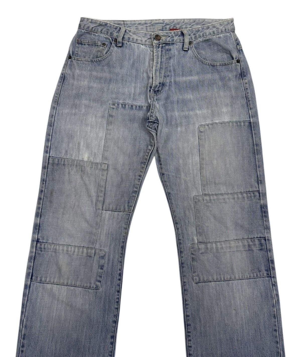 Hysteric Glamour 🔥BAGGY JEANS DISTRESSED DENIM DRUG STORE’S PATCHWORK JEANS Size US 33 - 5 Thumbnail