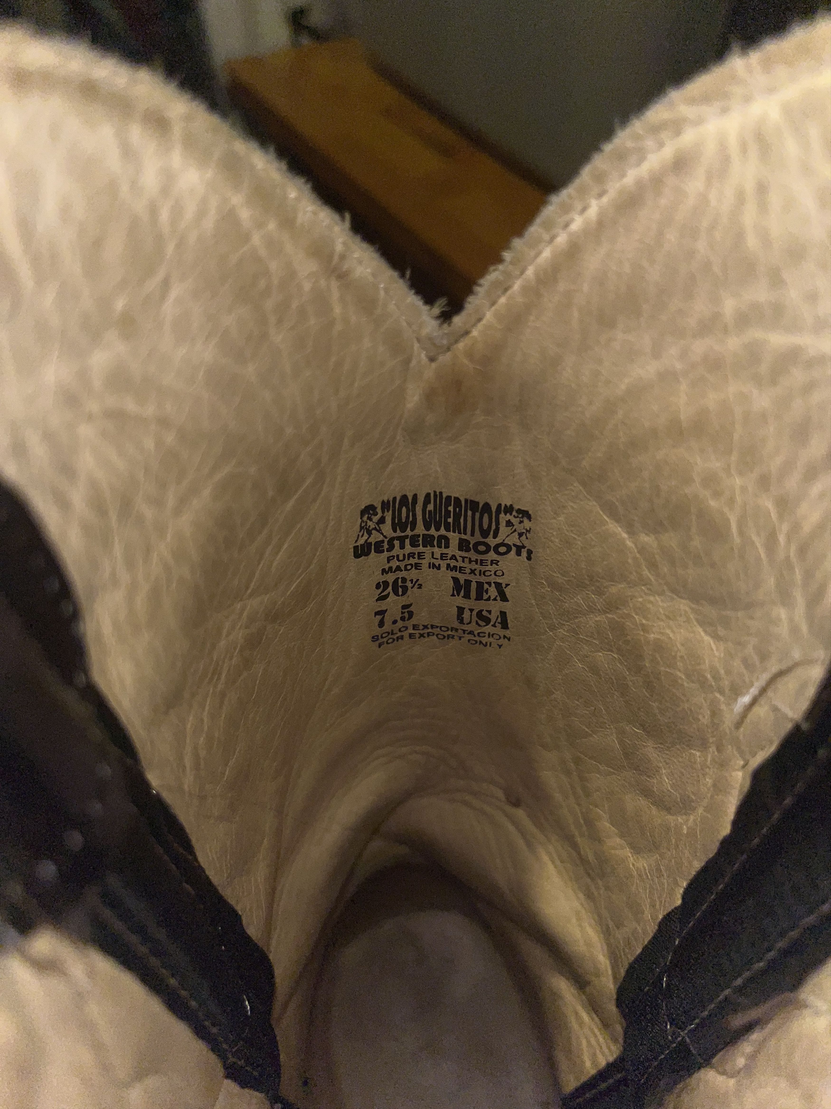 Other Black Leather Cowboy Boots Size US 8 / EU 41 - 5 Thumbnail