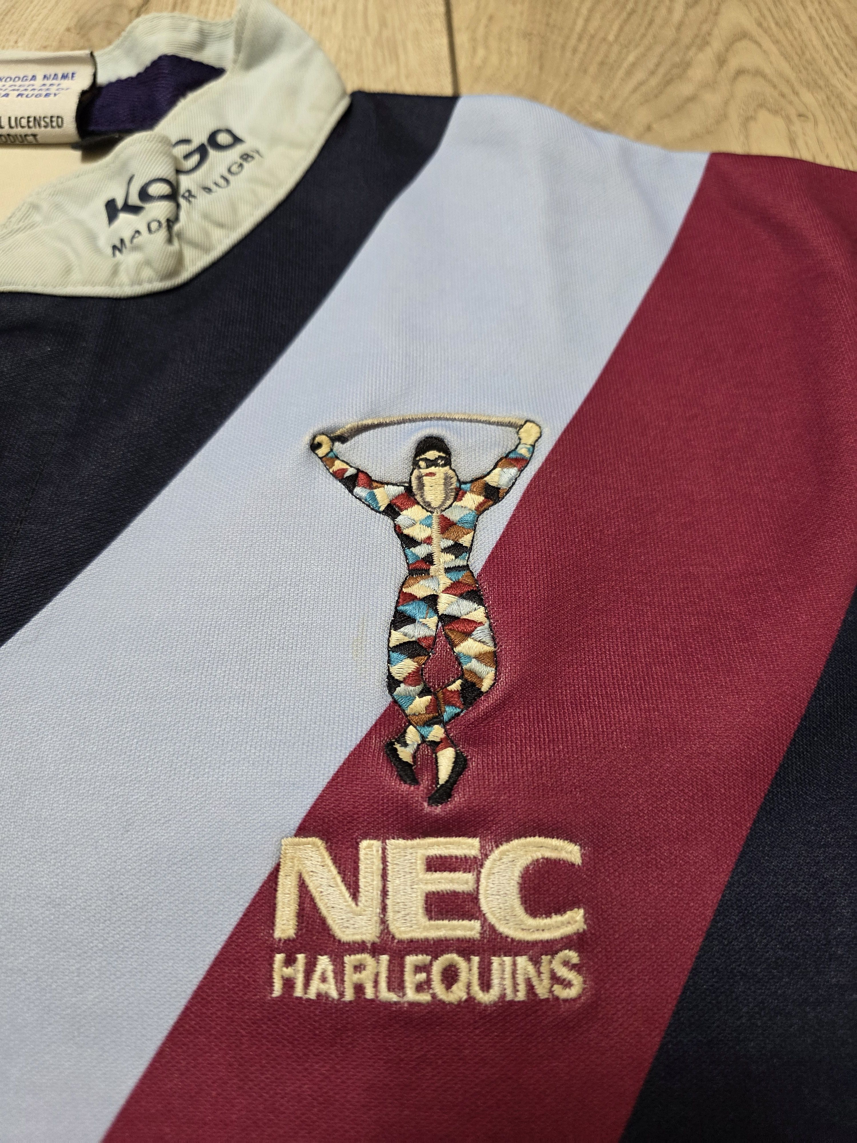 Vintage HARLEQUINS RUGBY JERSEY VINTAGE 2001 ENGLAND RUGBY SHIRT Size US XXL / EU 58 / 5 - 4 Thumbnail