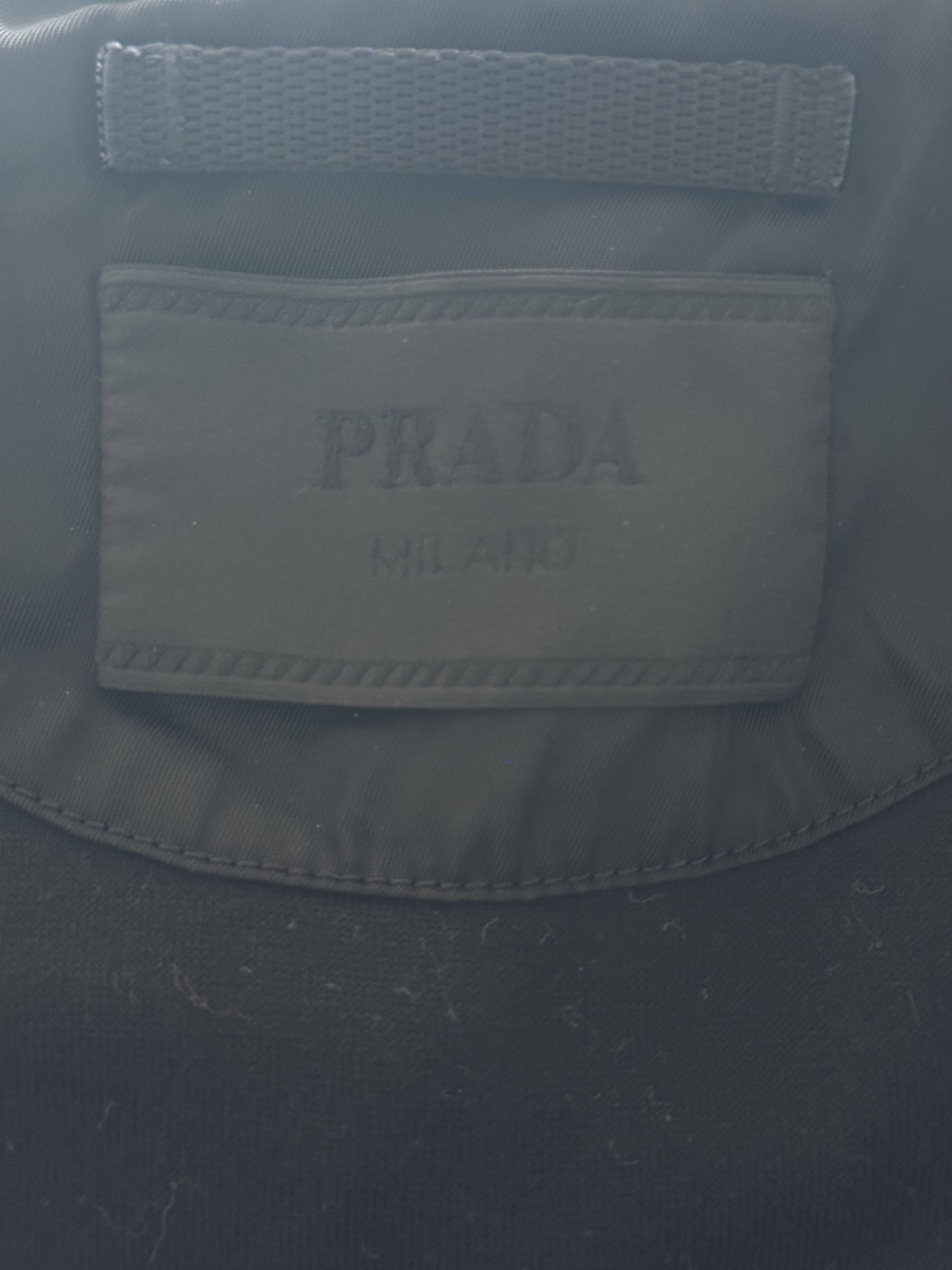Prada Prada Black Triangle Logo Re-Nylon Hooded Cardigan Size US L / EU 52-54 / 3 - 3 Thumbnail