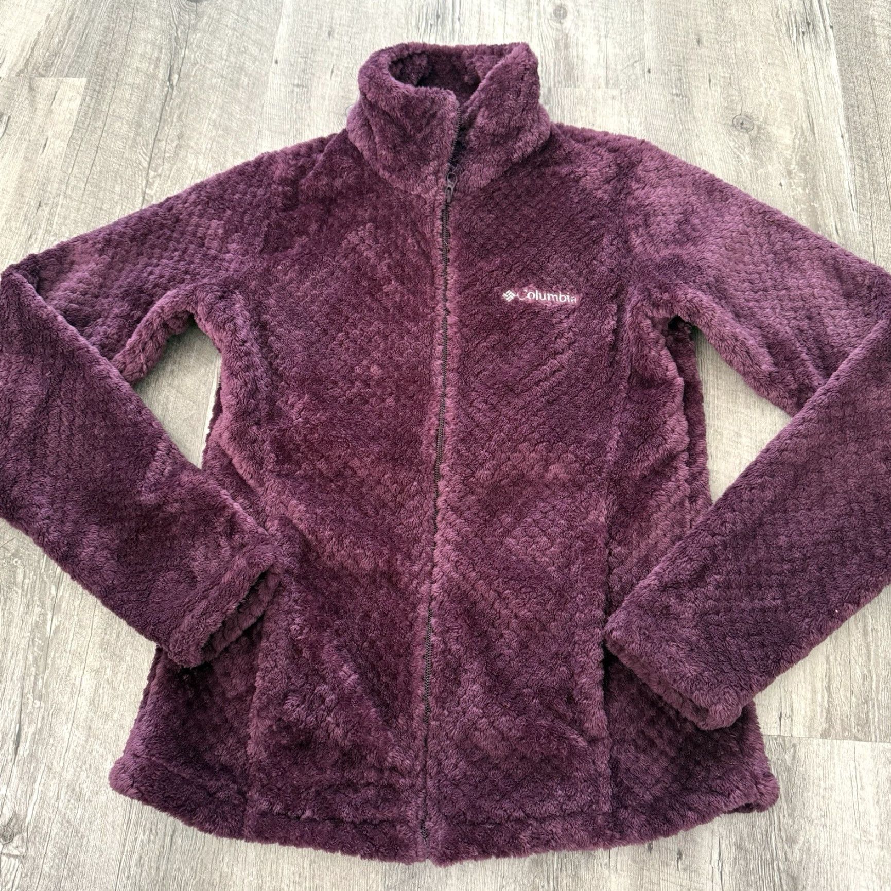 Vintage Columbia Plush Full-Zip Womens XS Purple Beech Forest Fleece Jacket Pockets Size XS / US 0-2 / IT 36-38 - 6 Thumbnail
