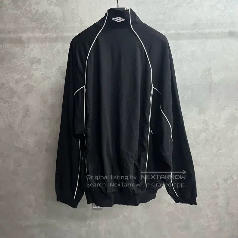 Balenciaga Balenciaga Black Printed Stand Collar Sports Jacket Size US L / EU 52-54 / 3 - 5 Thumbnail