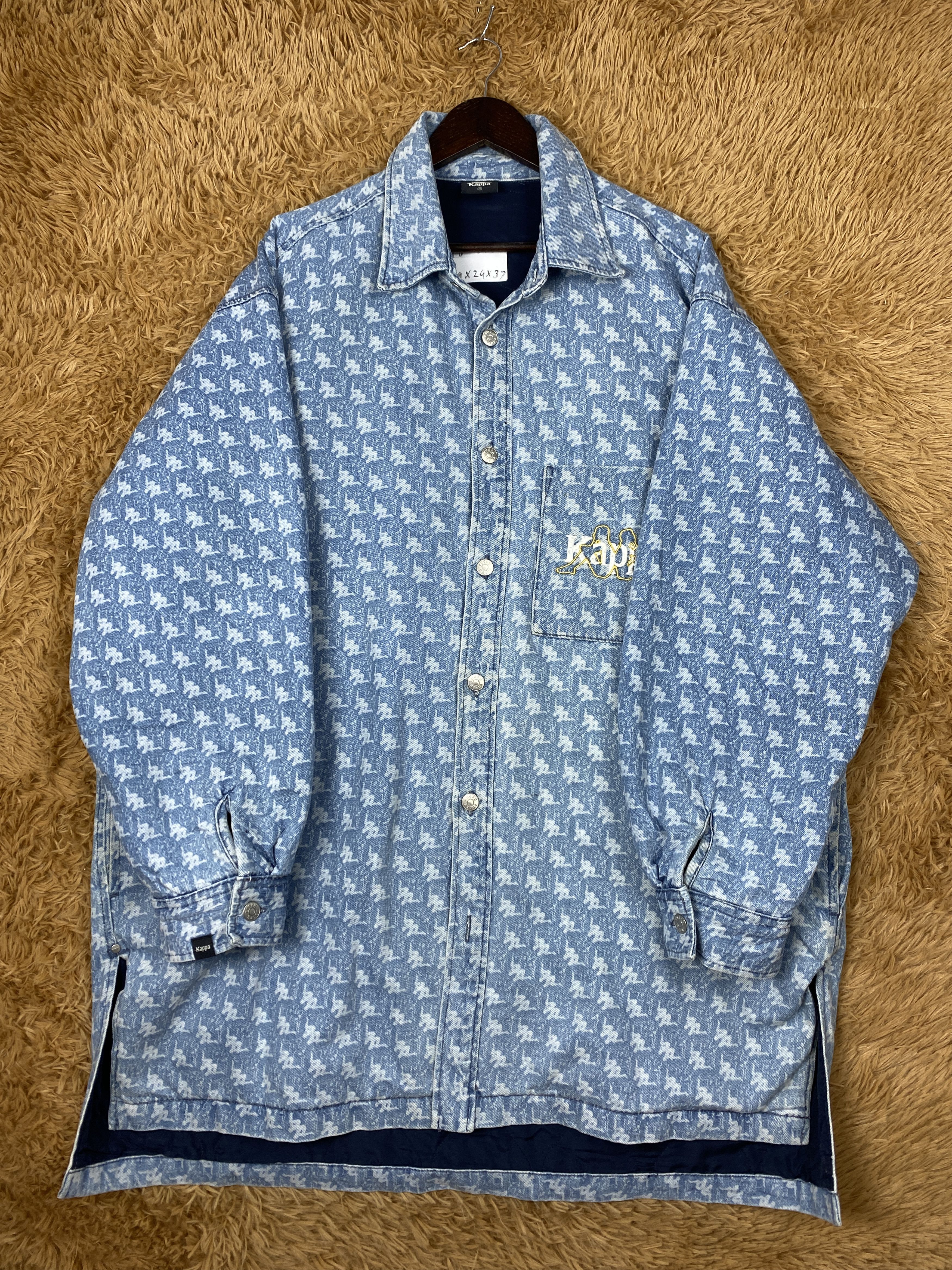 Kappa Vintage Kappa x Gu Monogram Long Jacket PJ2573 Size US XL / EU 56 / 4 - 4 Thumbnail