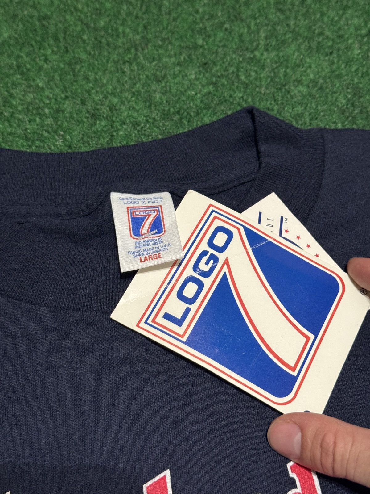 Logo 7 Cleveland Indians Logo 7 NWT Vintage 90s Baseball L T Shirt Size US L / EU 52-54 / 3 - 3 Thumbnail