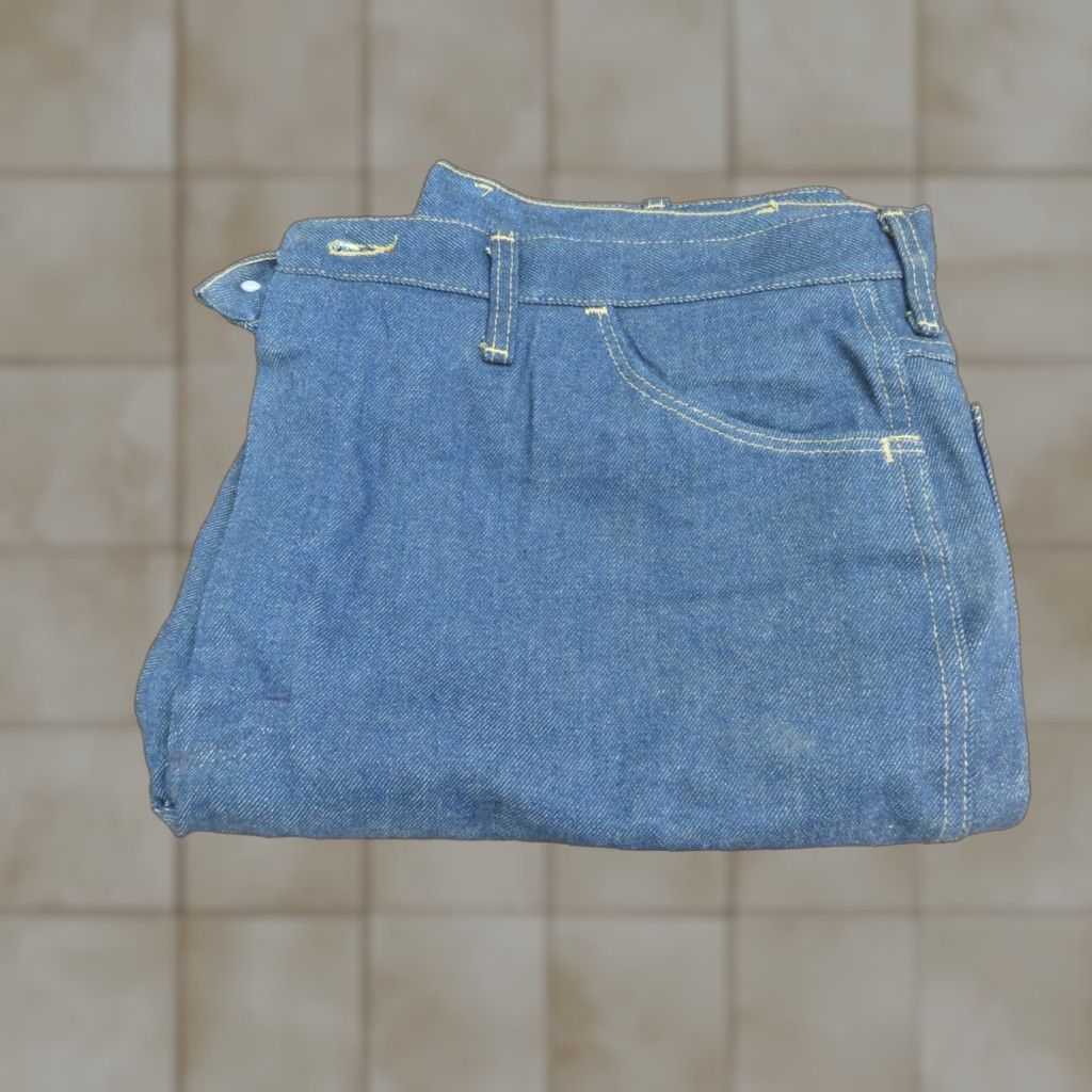 Vintage NOS Rustlers 1970s Jeans 42X30 Regular Men Blue Classic Fit Tapered NWOT USA Boys? Size US 42 / EU 58 - 1 Thumbnail