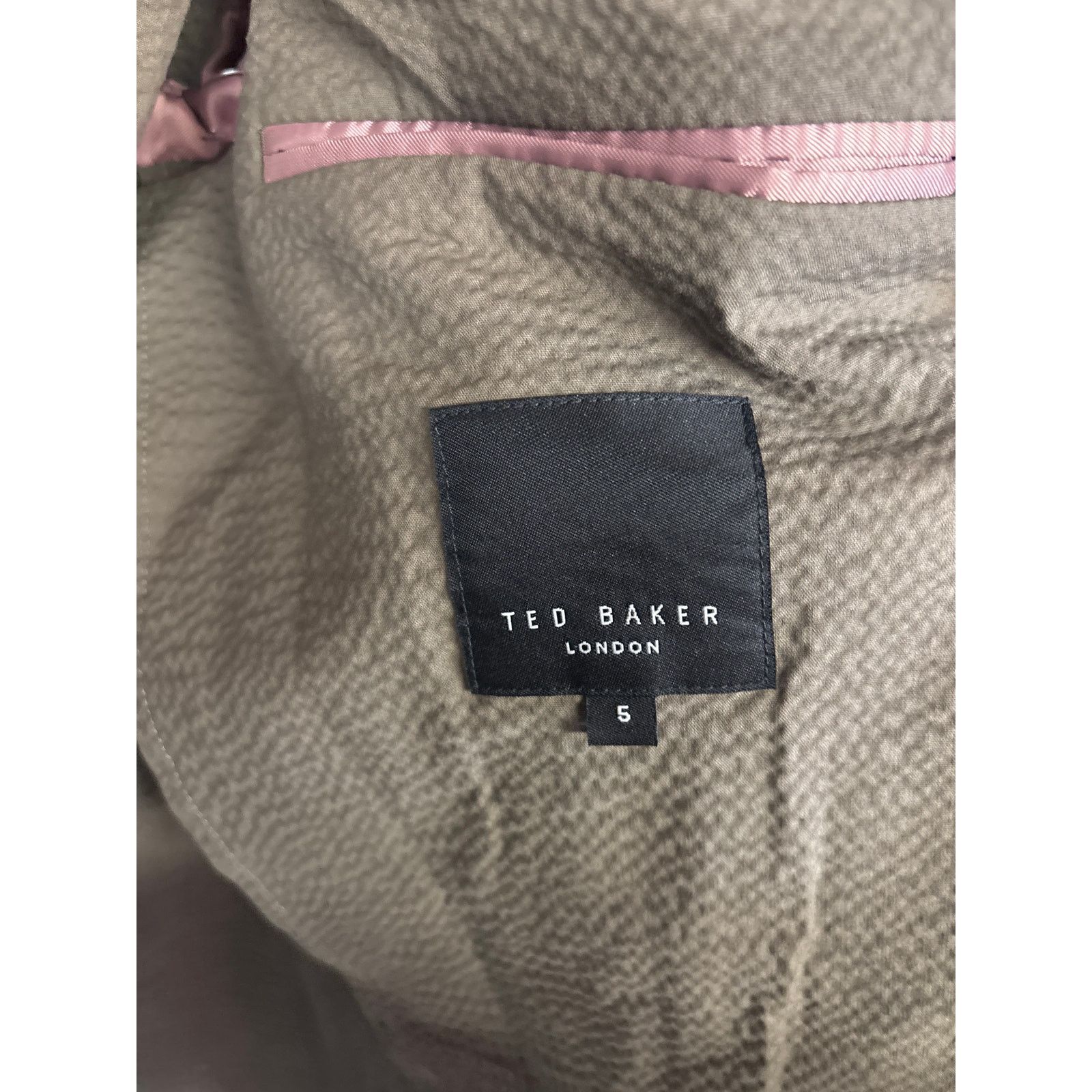 Ted Baker New Ted Baker Men’s Size 5/XL Olive Dracen Cotton Blazer Size US XL / EU 56 / 4 - 6 Thumbnail