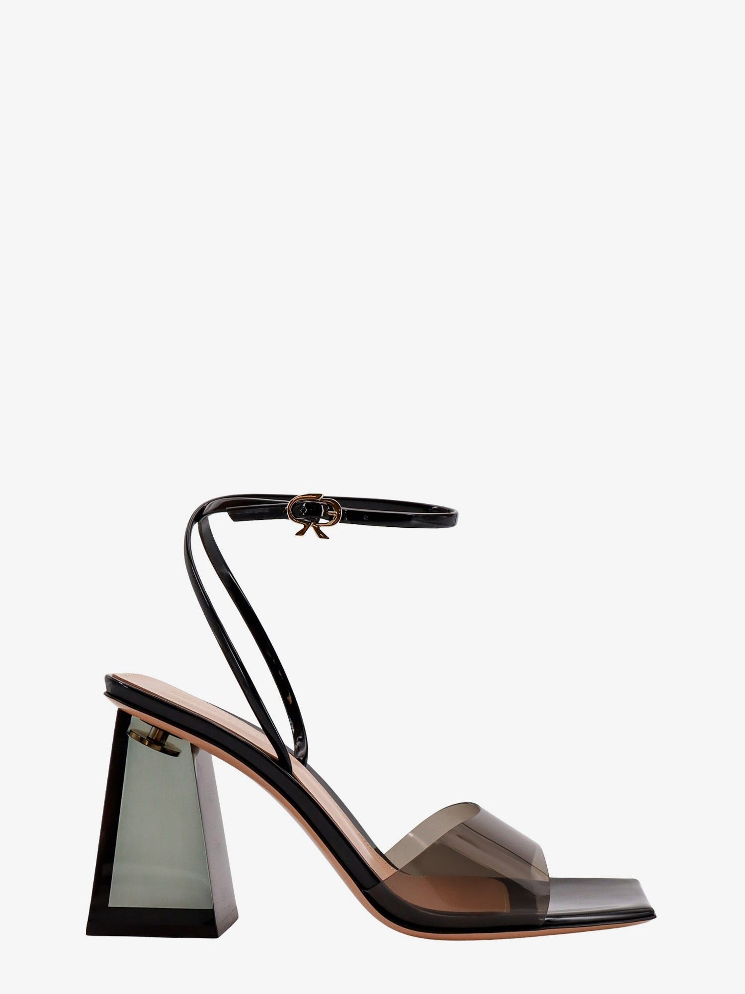 image of Gianvito Rossi Cosmic Woman Black Sandals, Women's (Size 7)