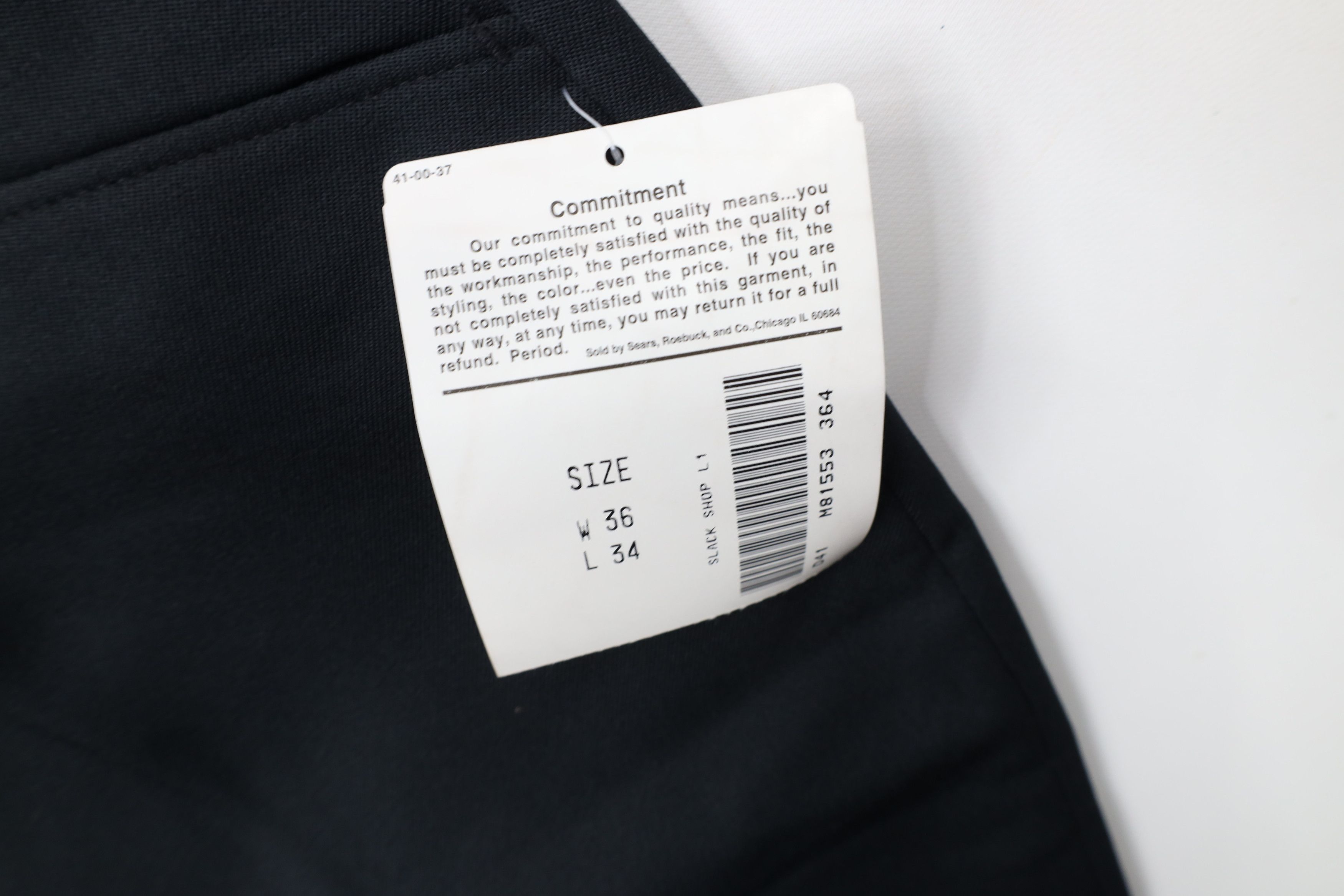 Vintage Deadstock Vintage 70s Streetwear Leg Chino Pants Black USA Size US 36 / EU 52 - 6 Thumbnail