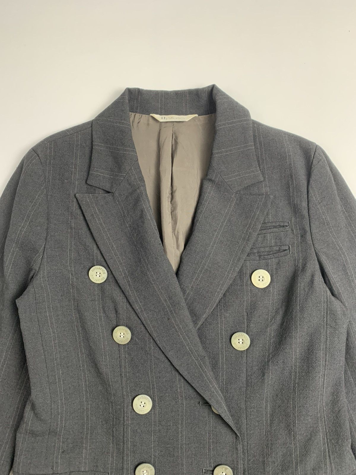 Hysteric Glamour Hysterics Vintage Pinstripe Double Breasted Blazer Size M / US 6-8 / IT 42-44 - 2 Thumbnail