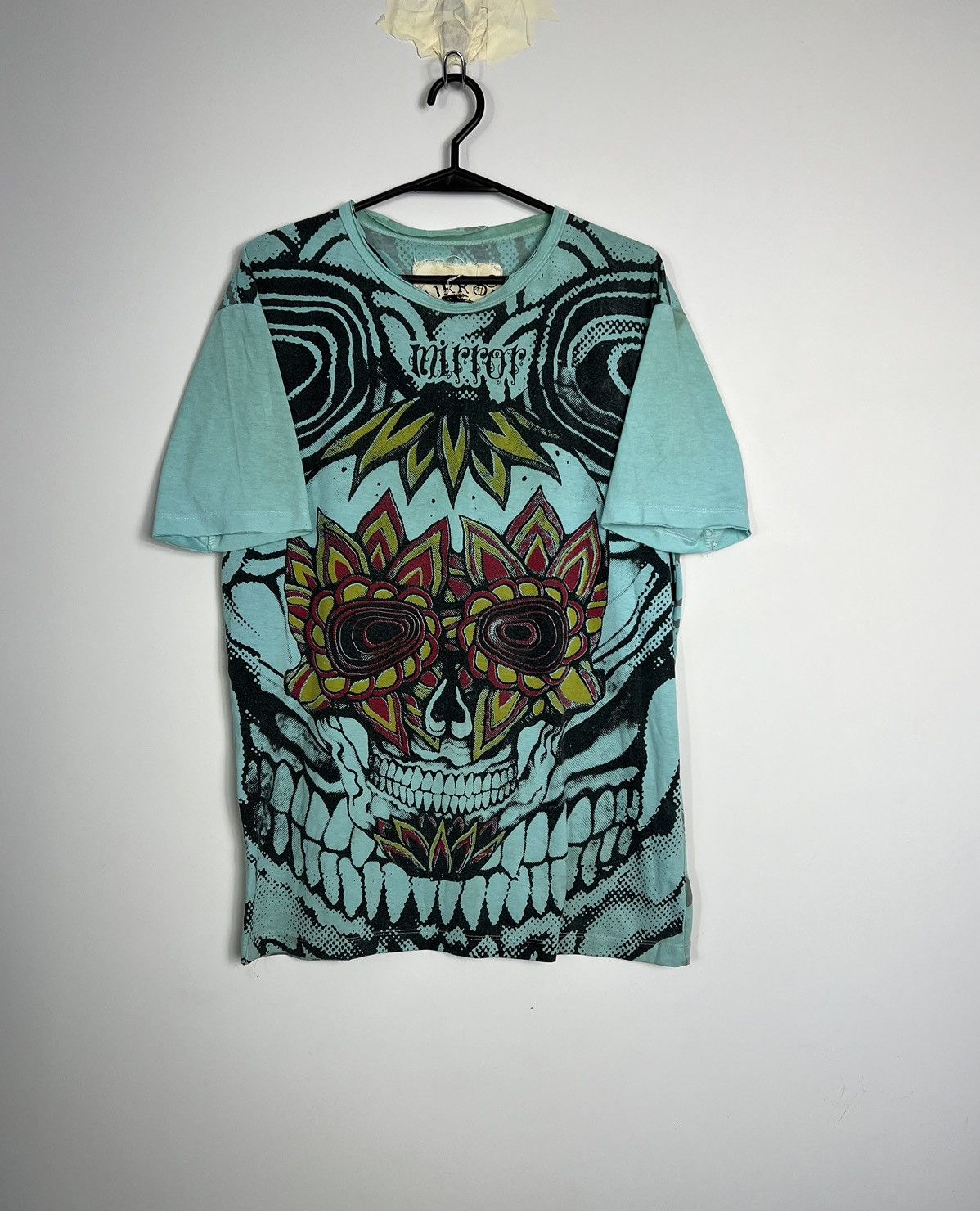 Vintage Tshirt Mirror Affliction Skull Vintage Y2K Size US XL / EU 56 / 4 - 1 Thumbnail