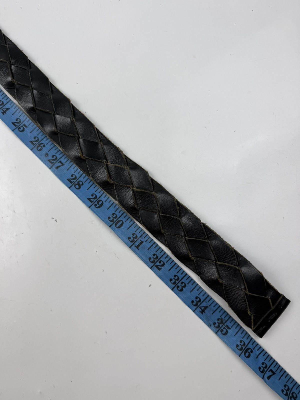 Japanese Brand rare design leather belt tc54 Size 32 - 3 Thumbnail