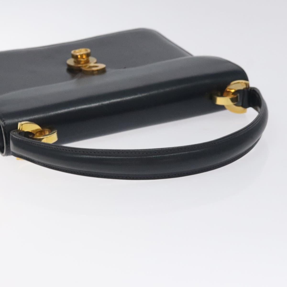 Gucci GUCCI Hand Bag Leather Navy Gold Size ONE SIZE - 7 Thumbnail
