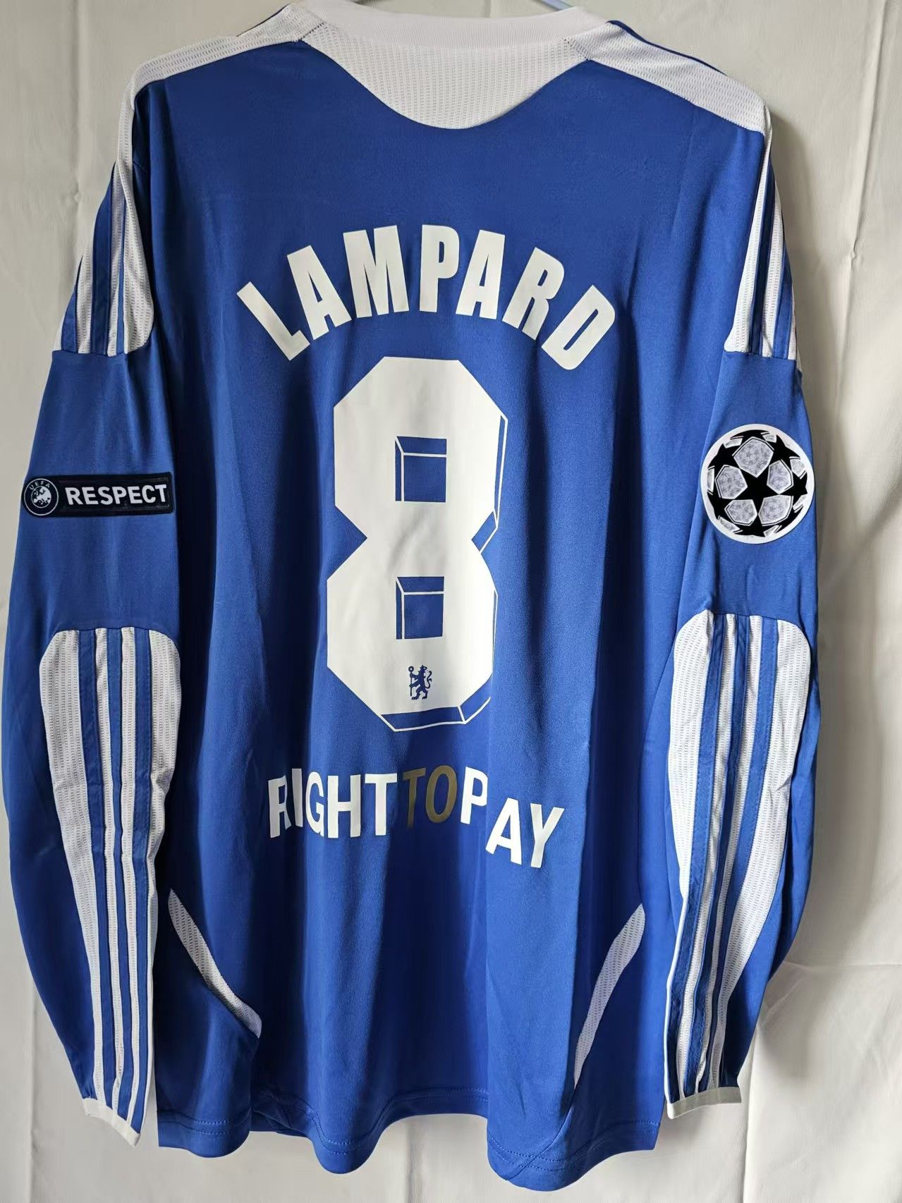 Adidas 2011 12 Chelsea #8 Frank Lampard Jersey Home Longsleeve Size US XL / EU 56 / 4 - 1 Thumbnail