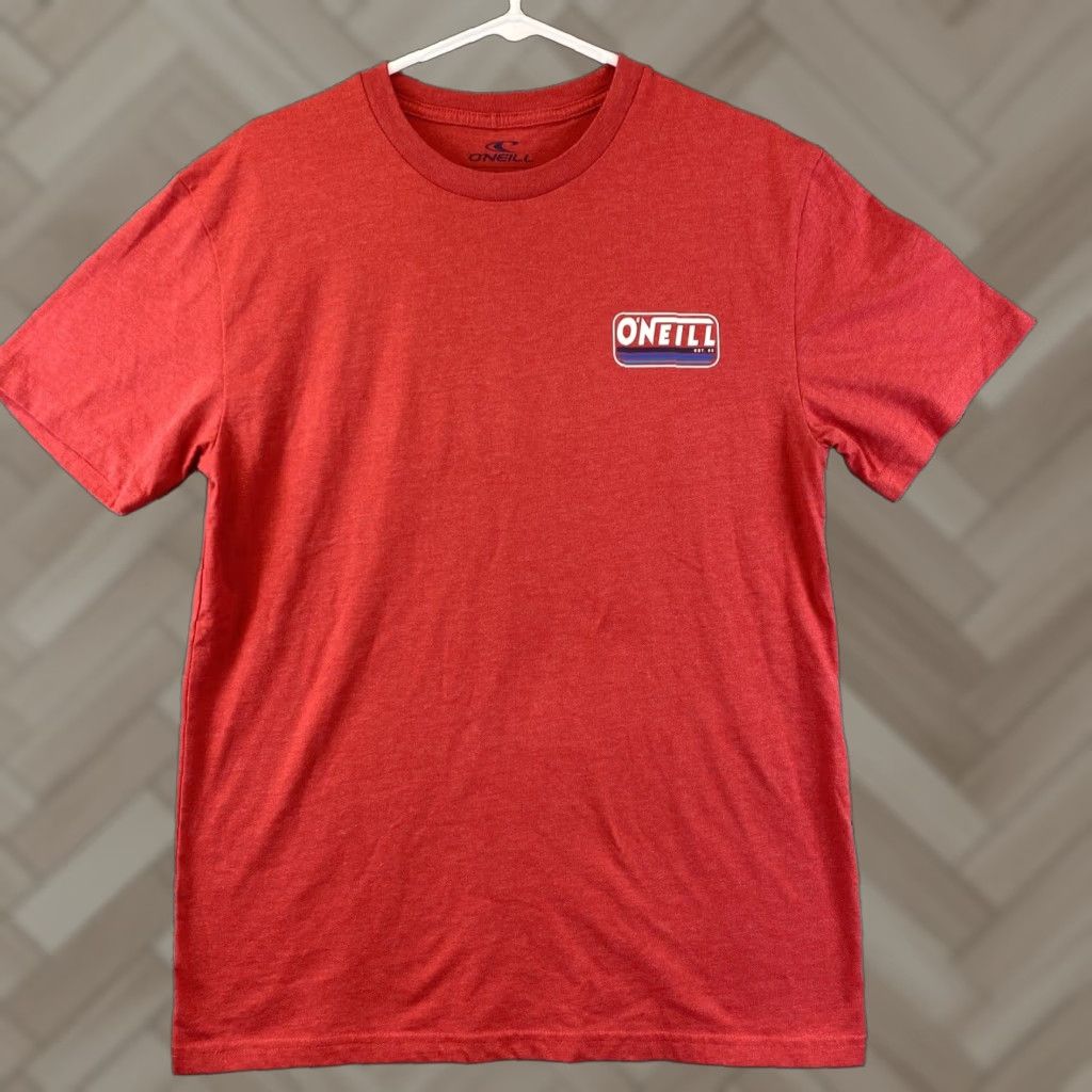 O'Neill O'Neill Shirt Mens M Red Short Sleeve Crew Neck Modern Fit Surf Surfer 75-60 T-Shirt Size US M / EU 48-50 / 2 - 1 Thumbnail