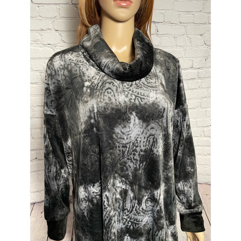 Donna Karan Donna Karan Sleepwear Cowl Neck Brushed Tie Dye Top Sweatsh Size S / US 4 / IT 40 - 2 Thumbnail