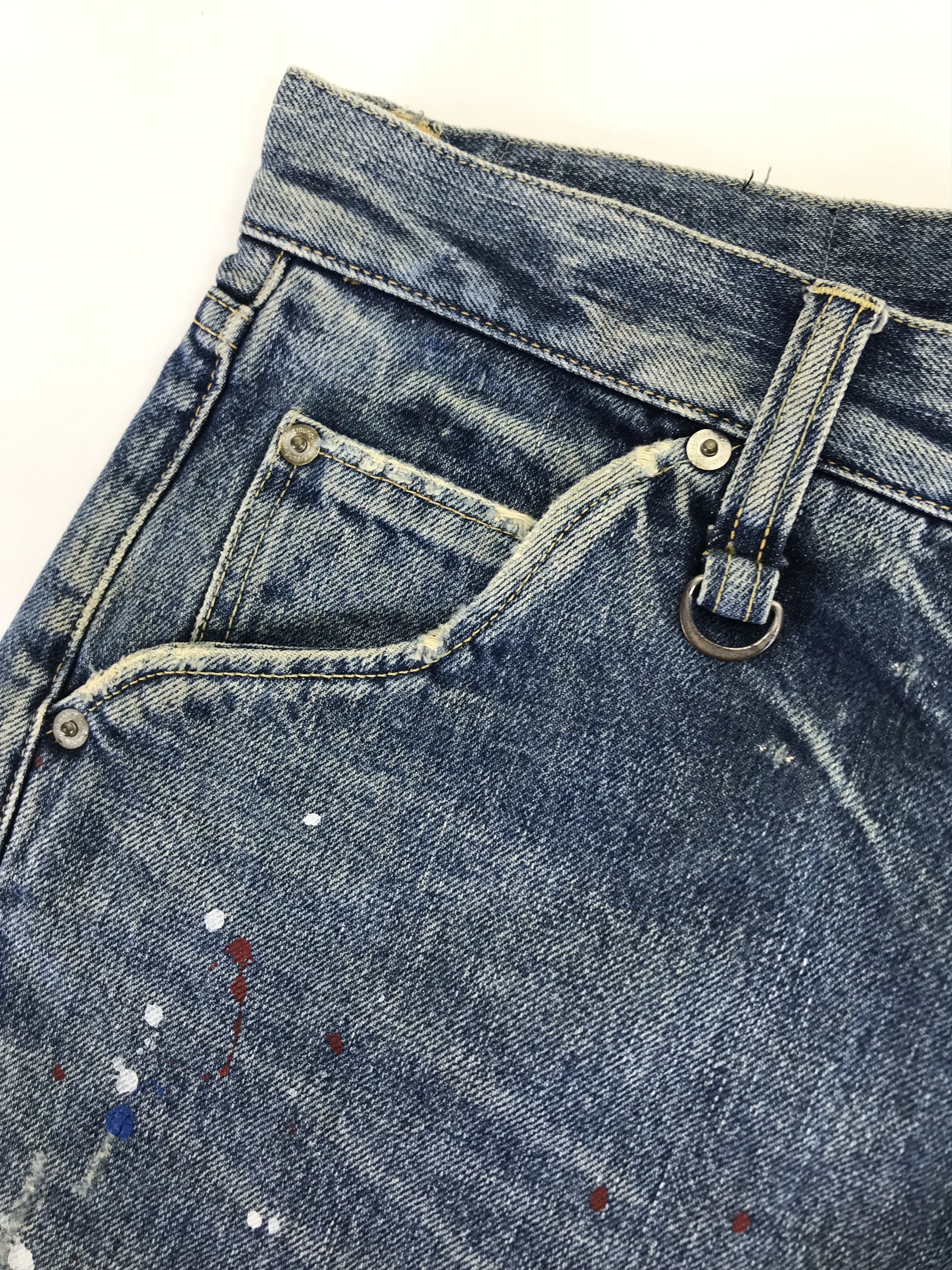 Nitraid Vintage Nitraid Japanese Paint Splatter Jeans Size US 34 / EU 50 - 10 Thumbnail