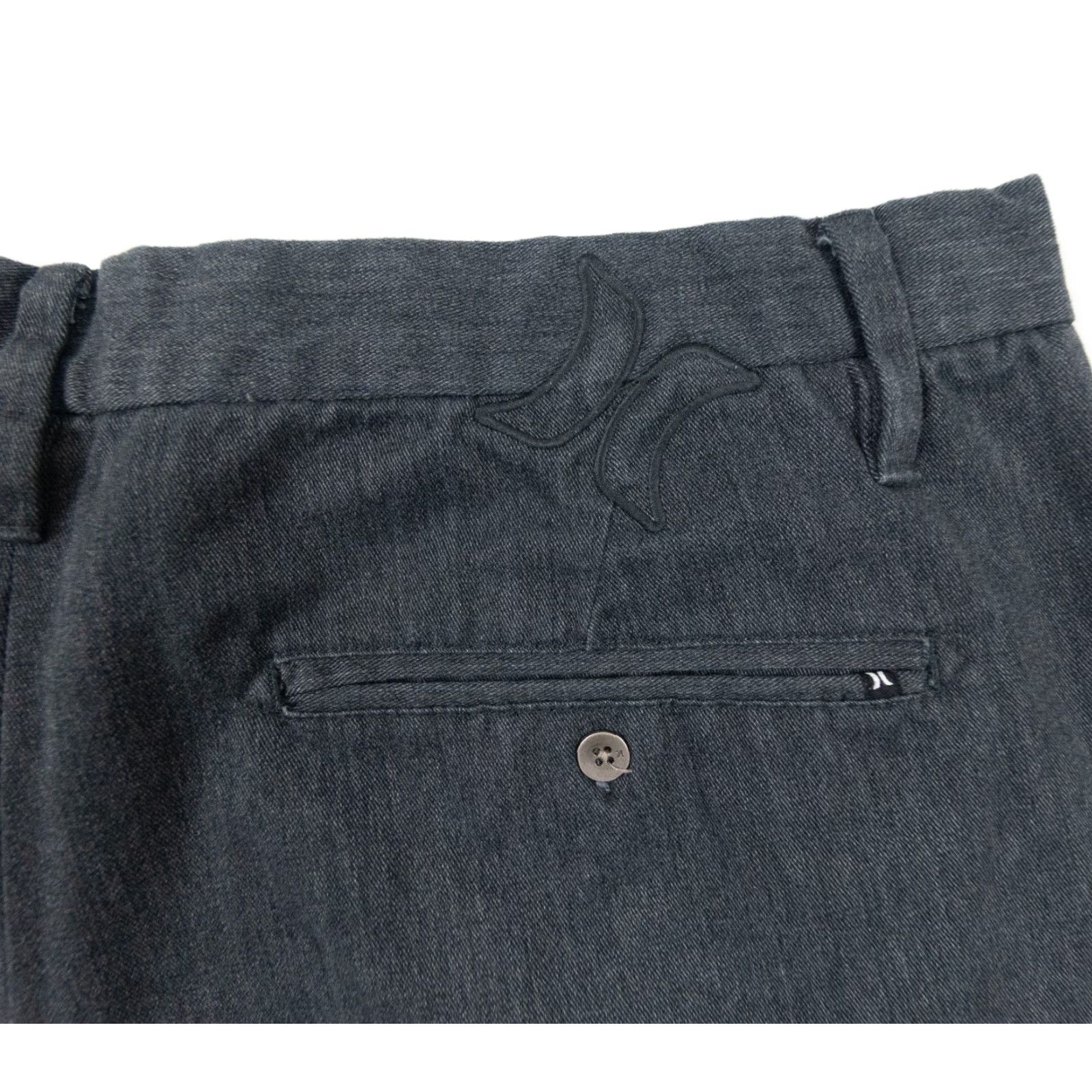 Hurley Hurley Mens 38 Gray Chino Shorts 9" Flat Front Surf Brand Casual Outdoors Size US 38 / EU 54 - 5 Thumbnail