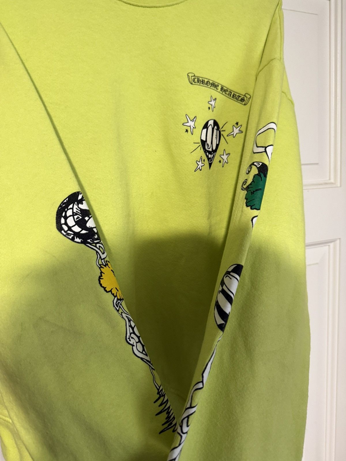 Chrome Hearts Chrome Hears Green Matty Boy “Chain Games” Crewneck Size US L / EU 52-54 / 3 - 3 Thumbnail