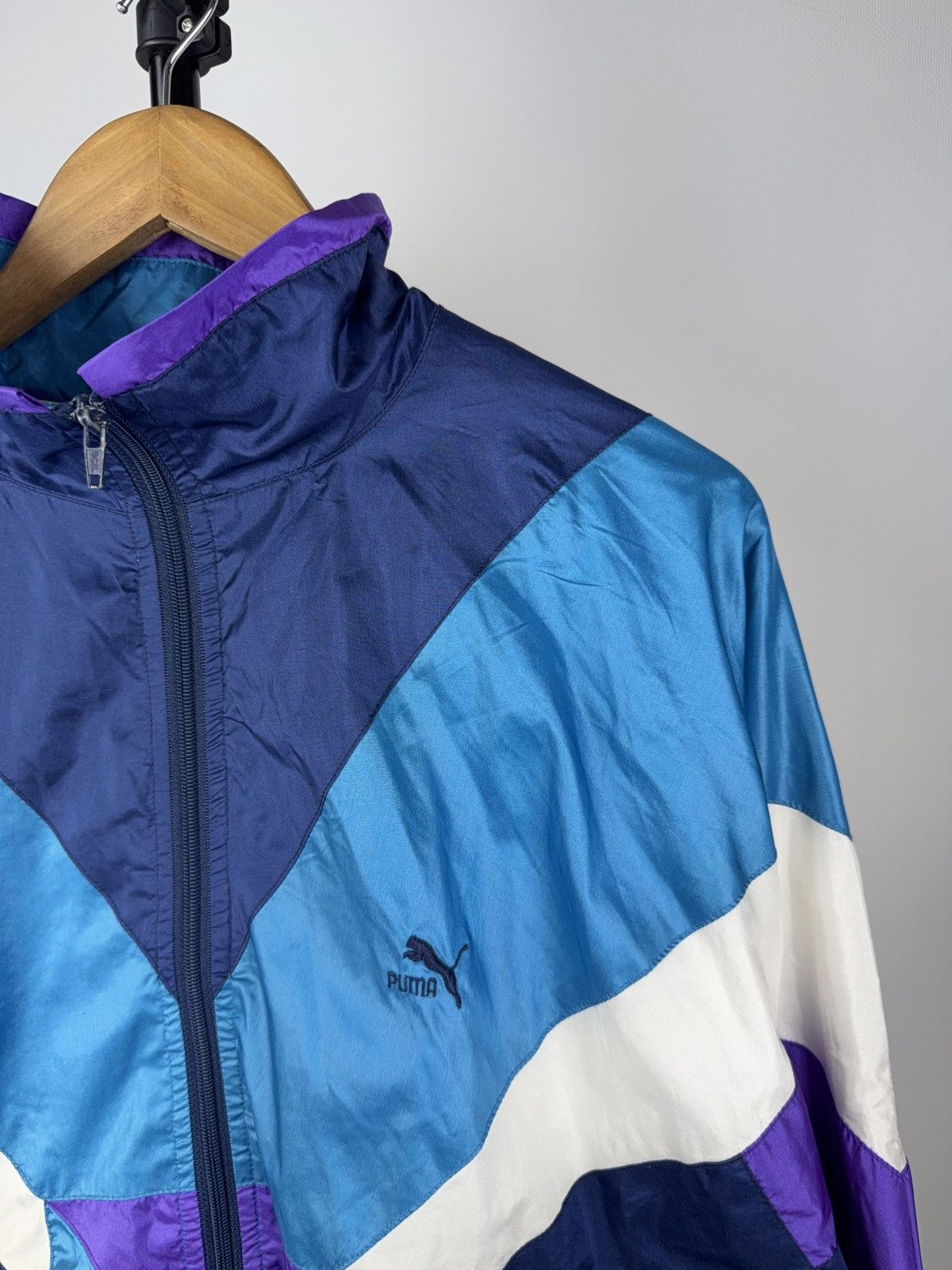 Puma Vintage 90s Puma Jacket Mens XL Full Zip Bomber Windbreaker Size US L / EU 52-54 / 3 - 2 Thumbnail