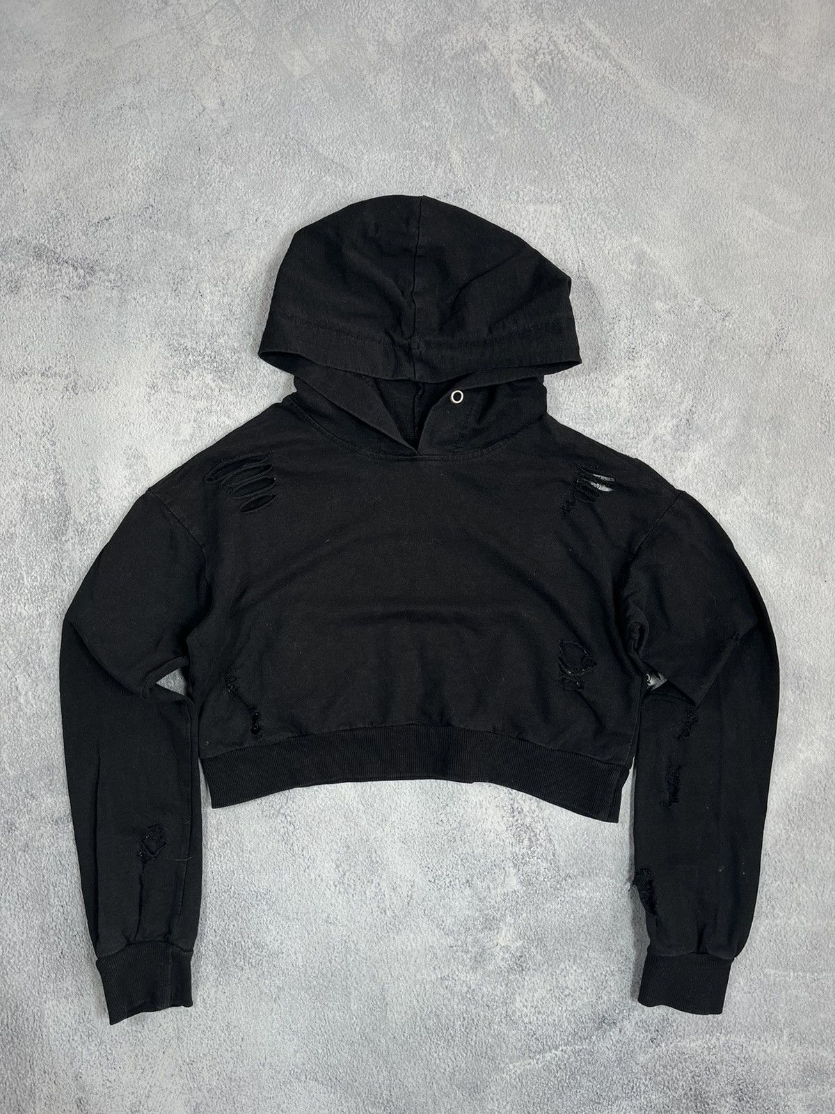 Vintage Vintage Y2K style Cropped hoodie Avant Garde opium S Size S / US 4 / IT 40 - 1 Thumbnail