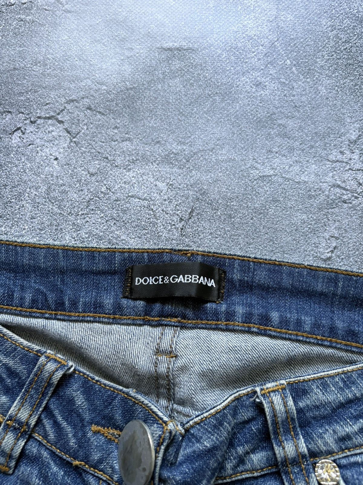 Dolce & Gabbana Vintage 00s Dolce&Gabbana Y2K Mega Flared Jeans Rare Size 28" / US 6 / IT 42 - 9 Thumbnail