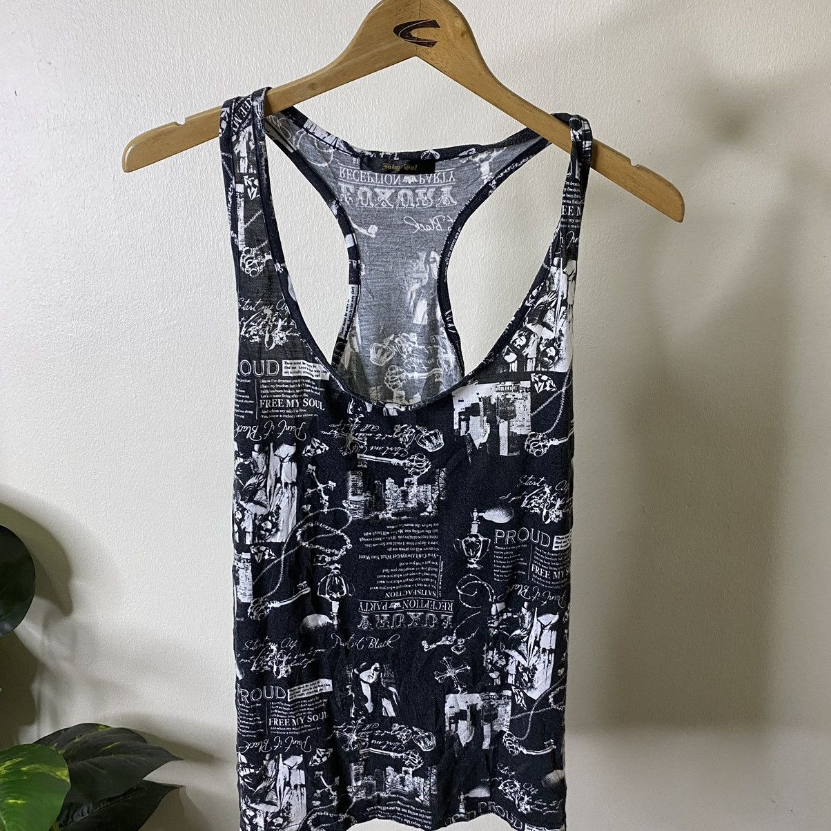If Six Was Nine JapanBrand Seditionaries Poem Cross Cyber Gothic Punk TT Size XS / US 0-2 / IT 36-38 - 2 Thumbnail